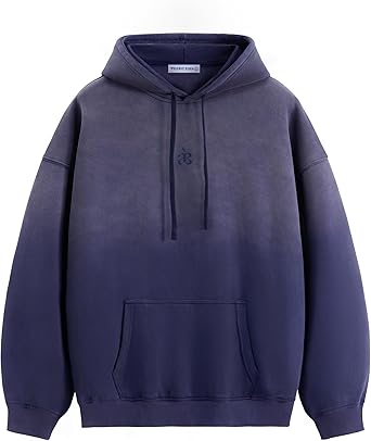 Aelfric Eden Essential Hoodies For Men Acid Wash Gradient Oversized Heavyweight Cotton Plain Hooded Sweatshirt Unisex