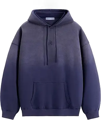 Aelfric Eden Essential Hoodies For Men Acid Wash Gradient Oversized Heavyweight Cotton Plain Hooded Sweatshirt Unisex