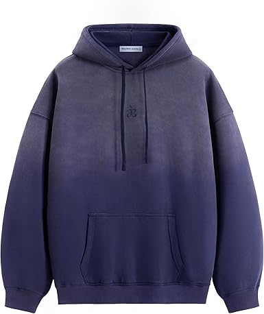 Aelfric Eden Essential Hoodies For Men Acid Wash Gradient Oversized Heavyweight Cotton Plain Hooded Sweatshirt Unisex