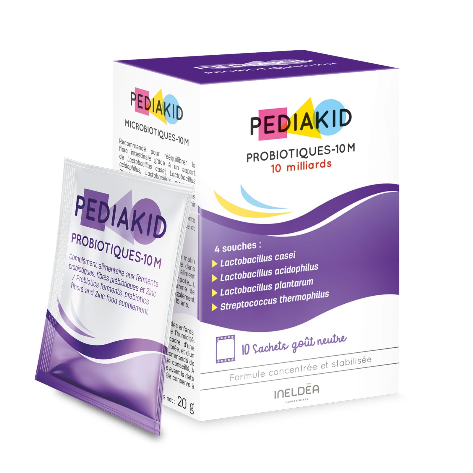 PEDIAKID - Cure Maxi Défenses- Immunité Enfant, Probiotique Flore Intestinale Enfant - Complément Alimentaire & Vitamine D3 - Soutien de l'immunité et du capital osseux - Actifs d'origine Naturelle