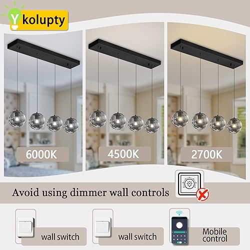 Miniatura 238 de Escalera LED de 10 luces LED moderna con globo de cristal, lámpara colgante grande para techos altos, accesorios de iluminación de entrada, villas y