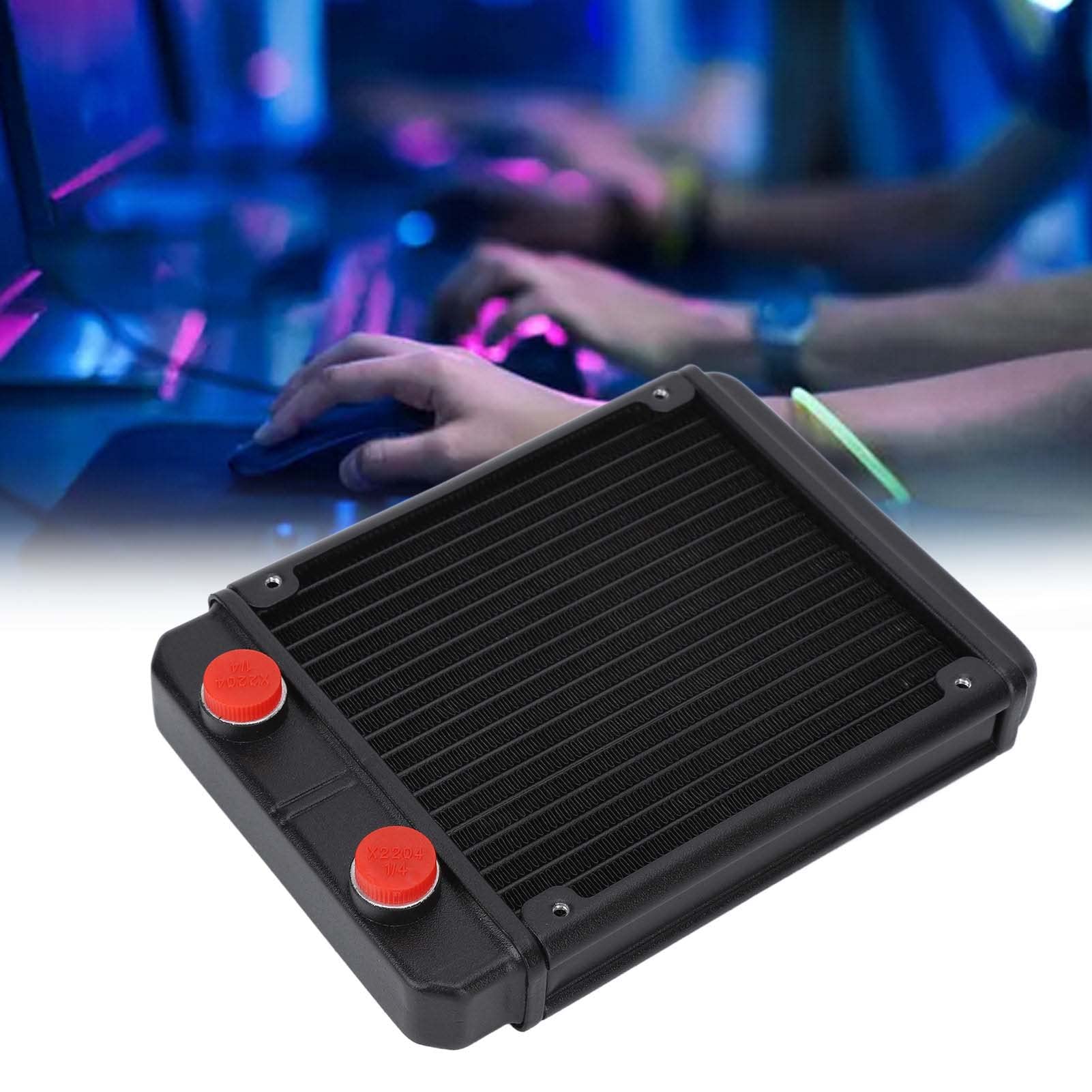 Water Cooling Radiator, 18 Pipes Computer Radiator G1/4 Thread Surfaces Spraying Treatment Easy Installation for 12cm Fan for Computer for PC (B0B587BKZJ) Amazon Price History, Amazon Price Tracker