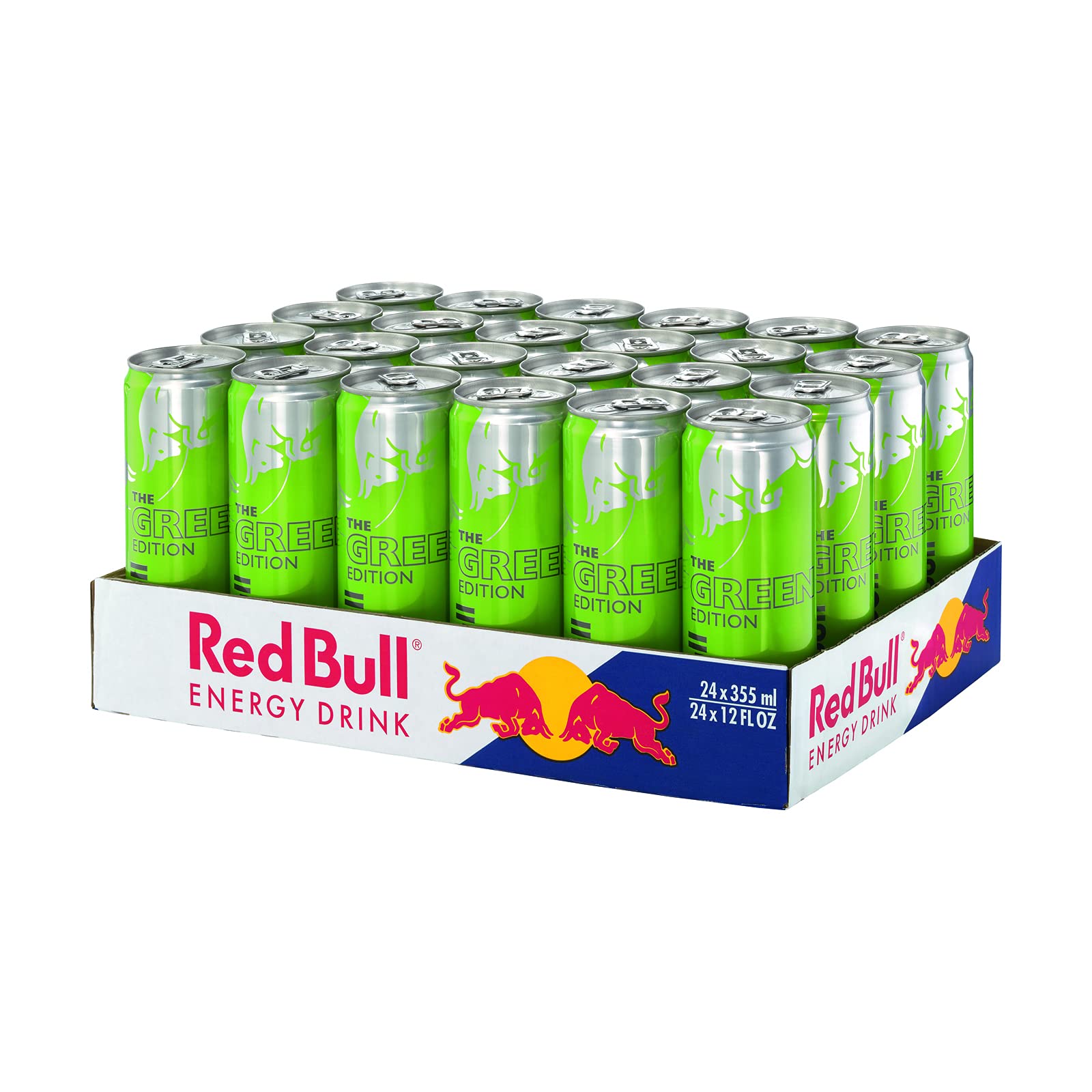 Red Bull Energy Drink, Kiwi Apple, 12 Fl Oz (24 Count), Green Edition