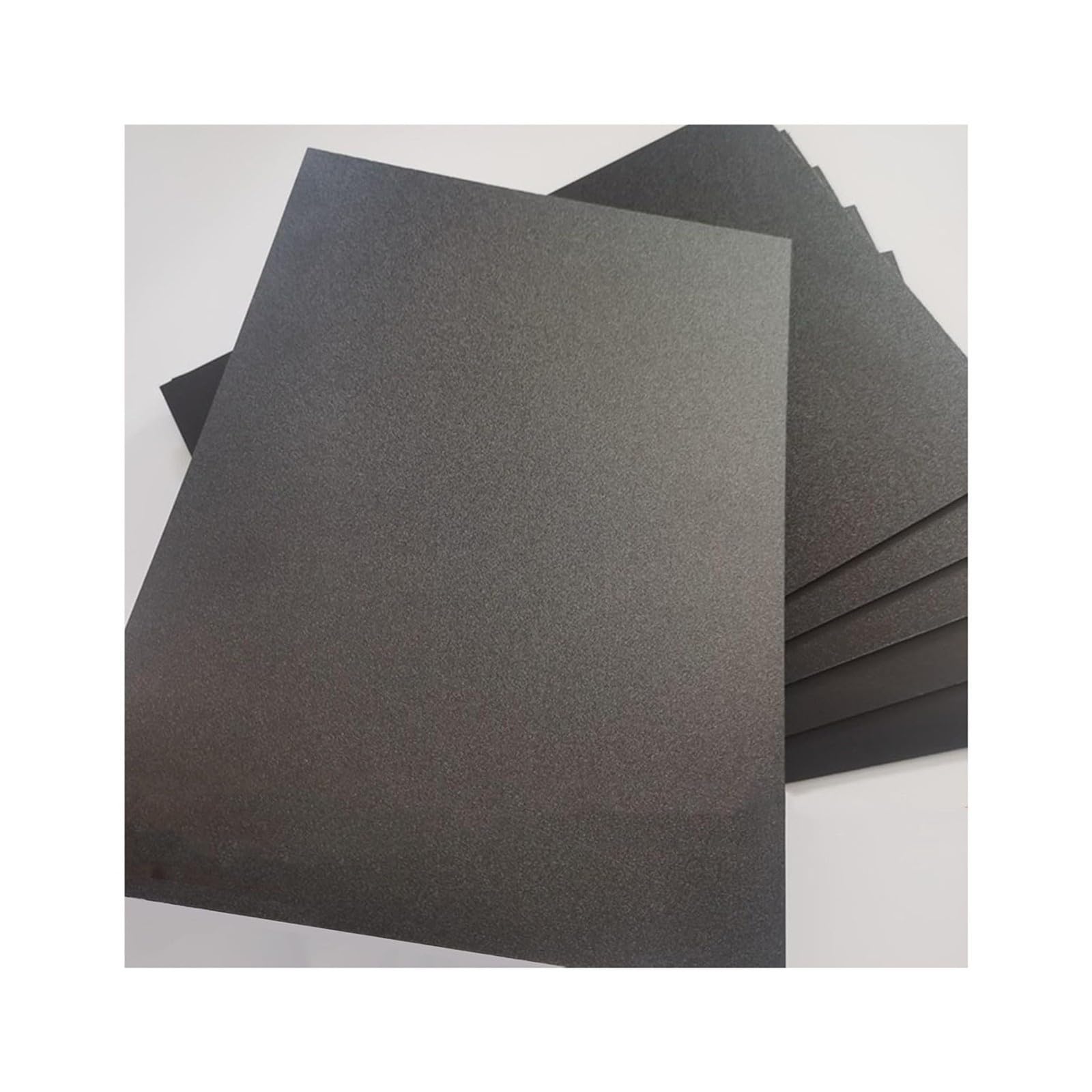 Czarne, matowe plastikowe arkusze PP 200x100mm
