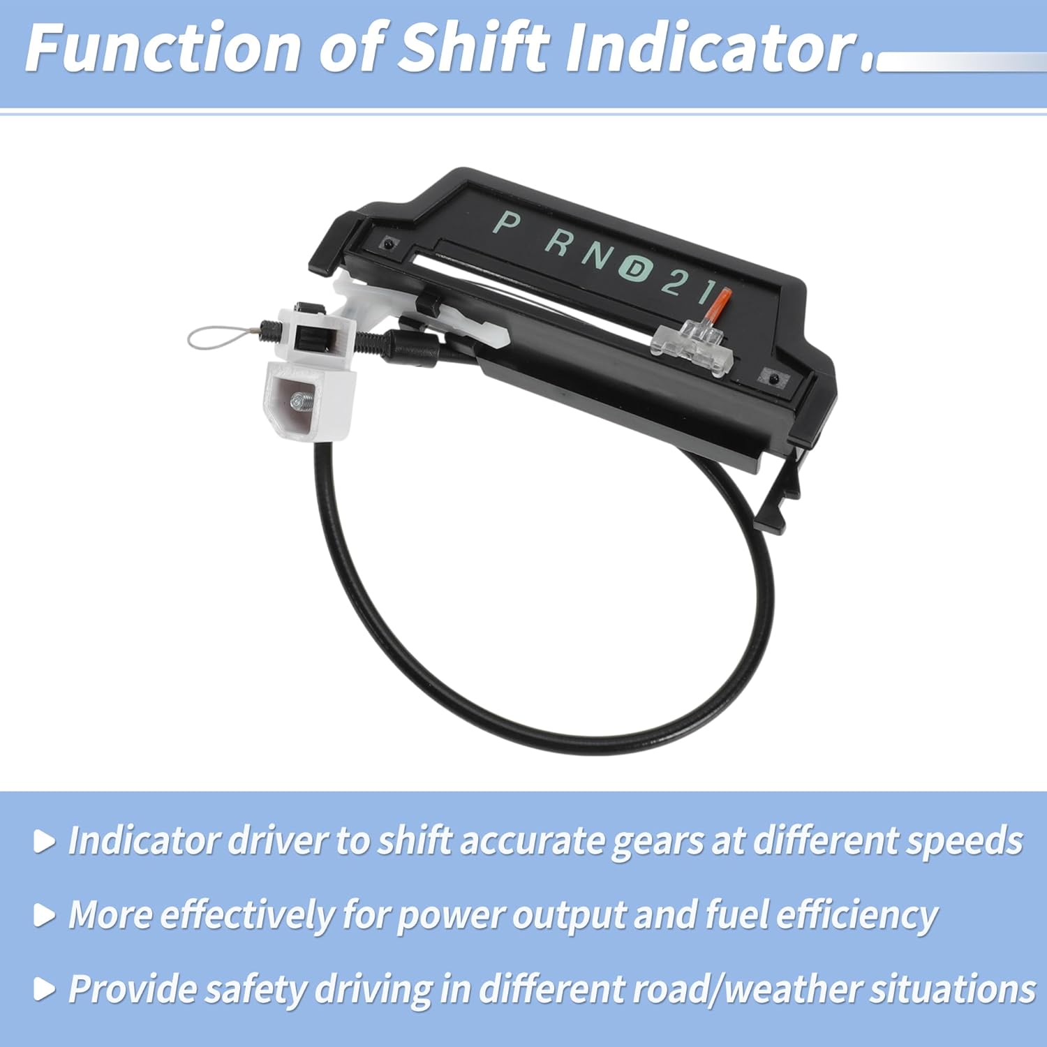Gear Shift Indicator Assembly for Ford F250 1999 2000 2001 2002 2003Gear Shift Indicator Cable No.XL3Z7A110AA/XL3Z-7A110-AA Indicator Selector Cable