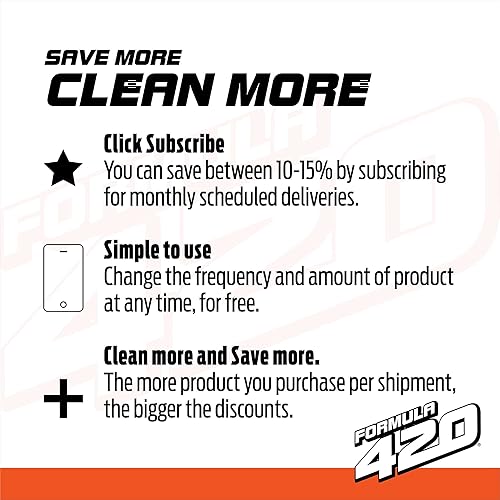 Miniatura 6 de Formula 420 Paquete variado: 1 botella de vidrio de metal de cerámica limpiador original de 12 onzas y 1 botella de limpiador totalmente natural de