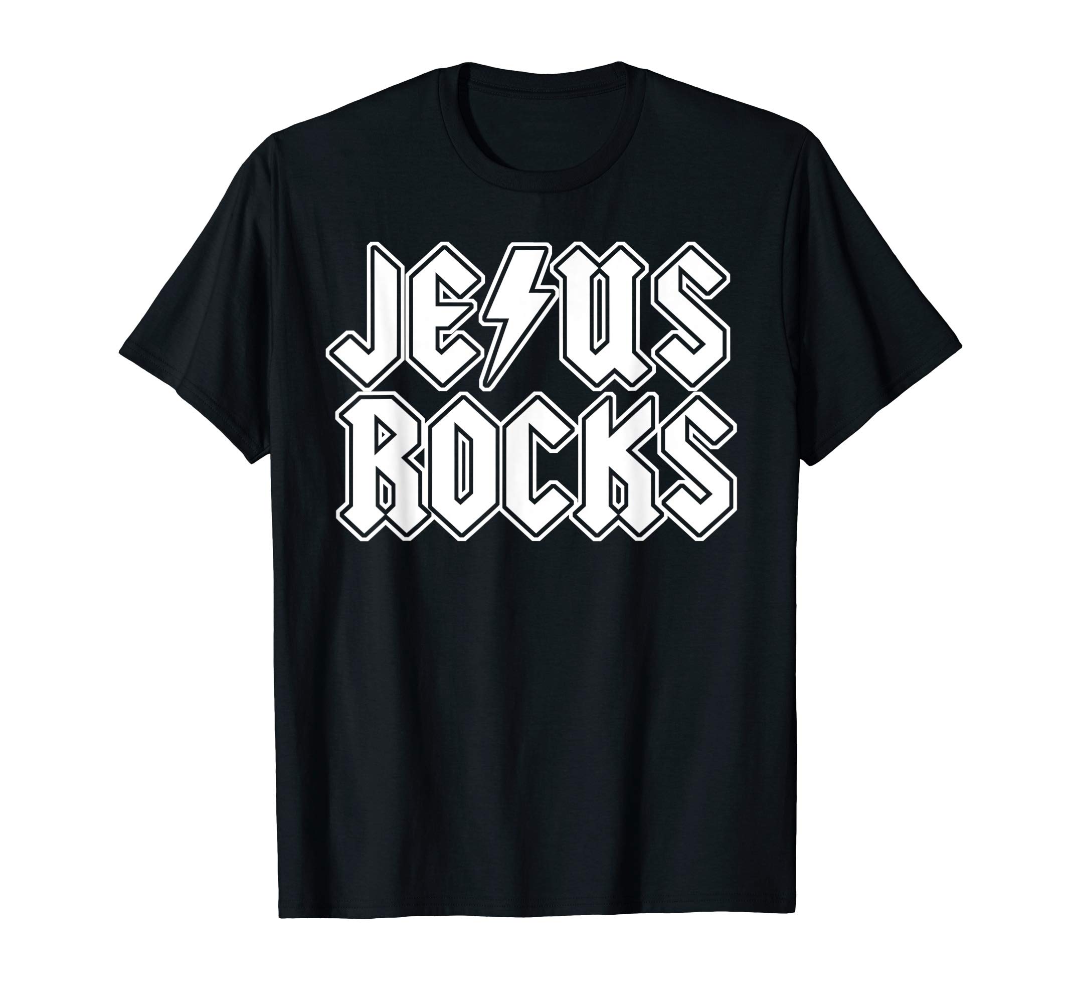 Jesus Rocks funny Christian Rocker Jesus Rocks T-ShirtOEKO-TEX STANDARD 100