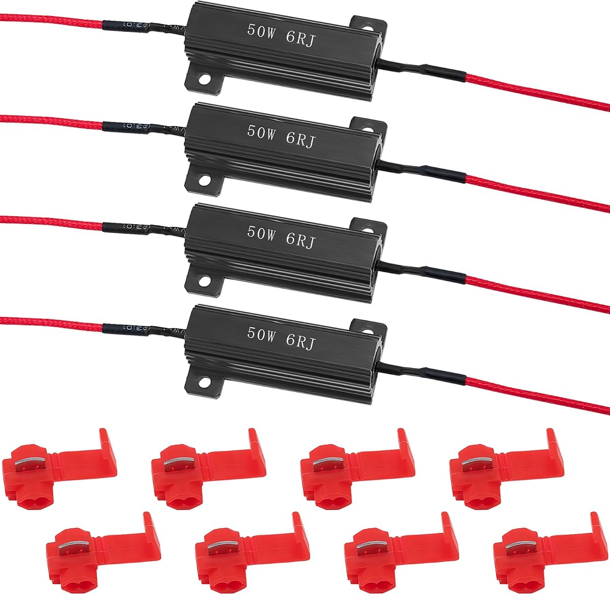 BFXM 4Pcs 50W 6Ohm Load Resistors