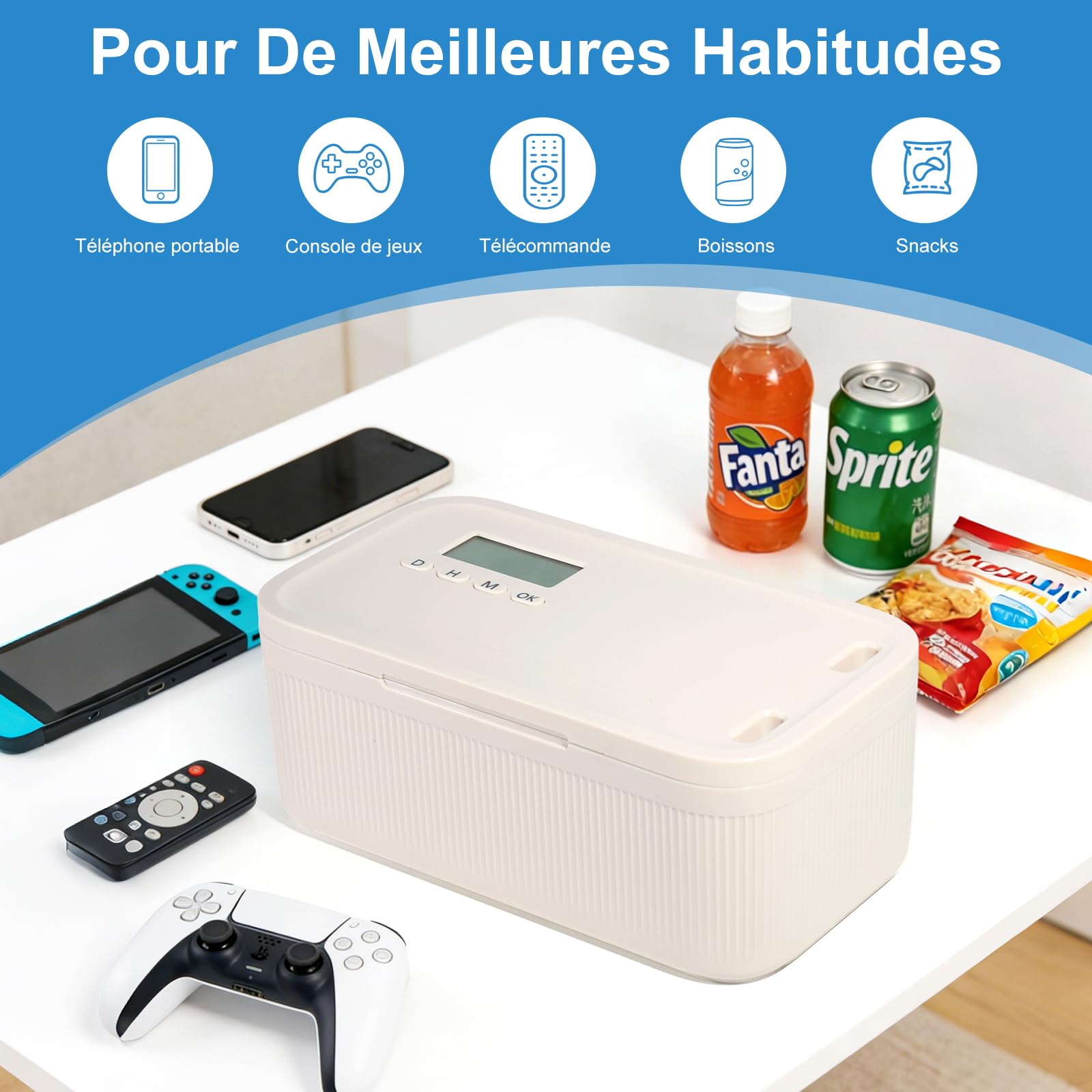 Boîte à serrure à temporisation