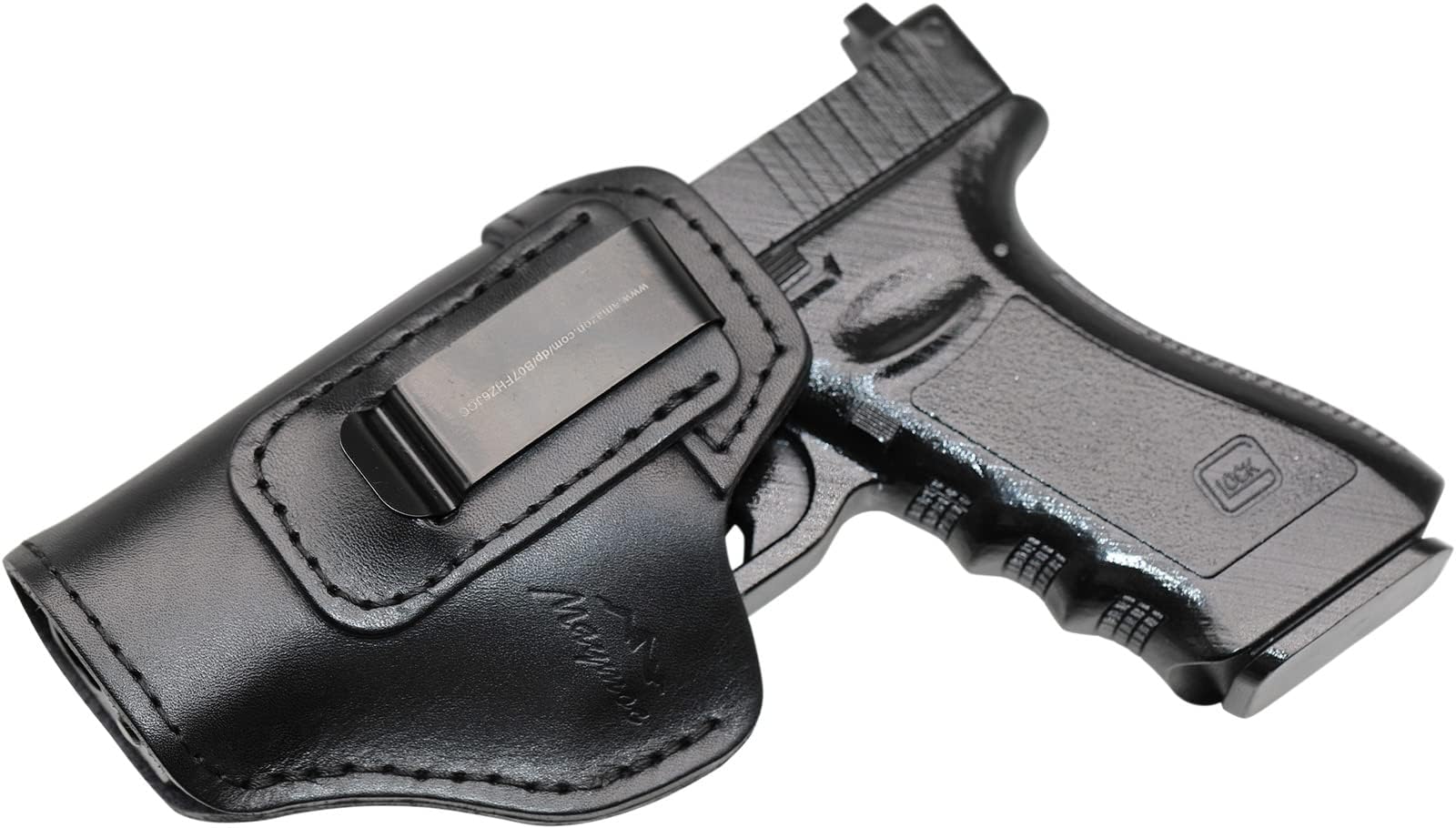 MAYMOC IWB Leather Holster, Gun Holster Compatible for Glock 17 19 22 23 26 / Sig Sauer P226 P229 SP2022 / Springfield XD XDS XDM/S&W M&P Shiedld 9MM
