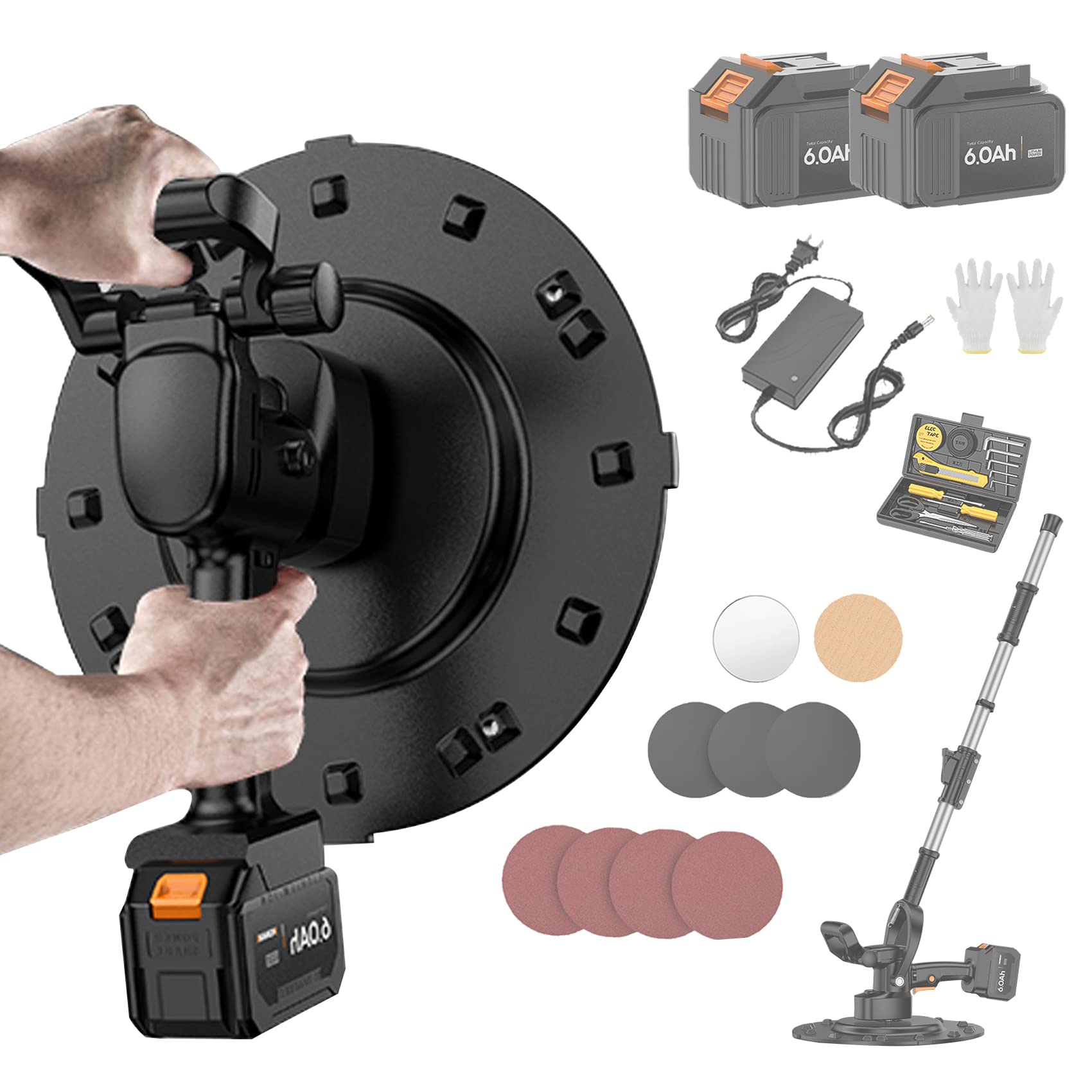 専用。 Amazon.co.jp: コンクリート 研磨機 充電式トロウェル ポリッシャー