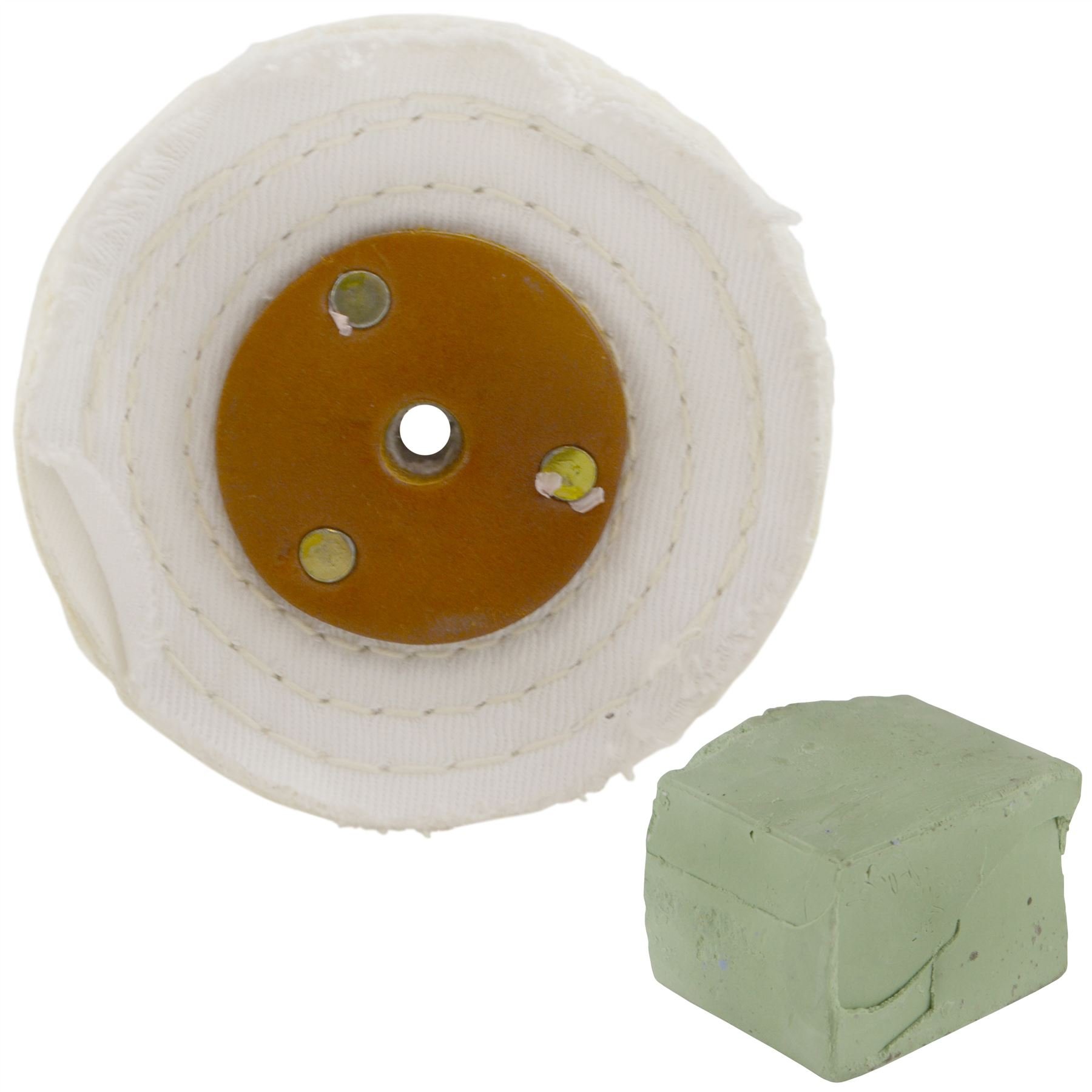 White Close Stitched Polishing Buffing Mop 4