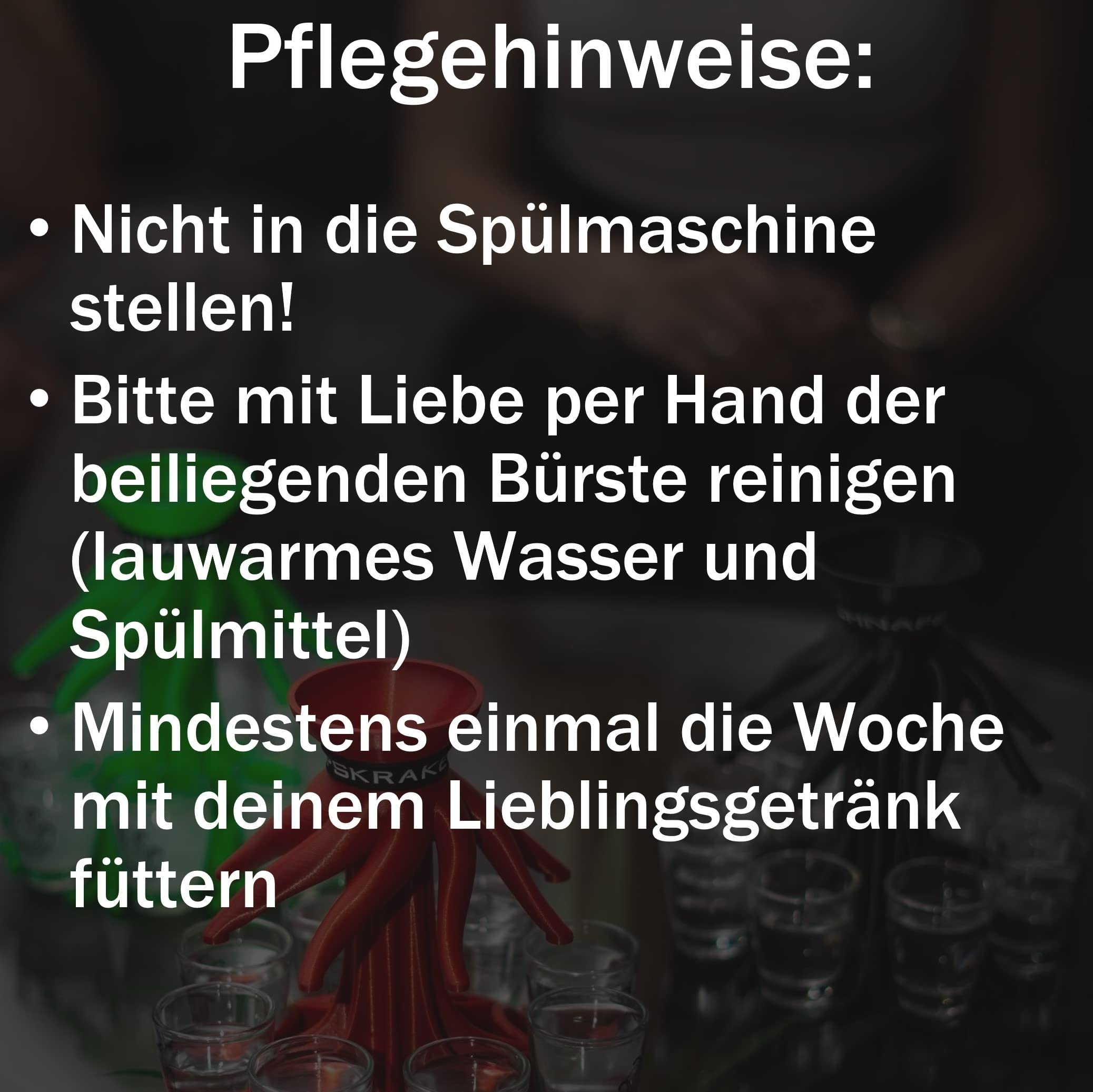 Das Original - Getränkeverteiler für 8 Personen - 40 Geburtstag Geschenk - Bar Butler - Ausgiesser - Einschenker (schwarz, inkl. Gläser)