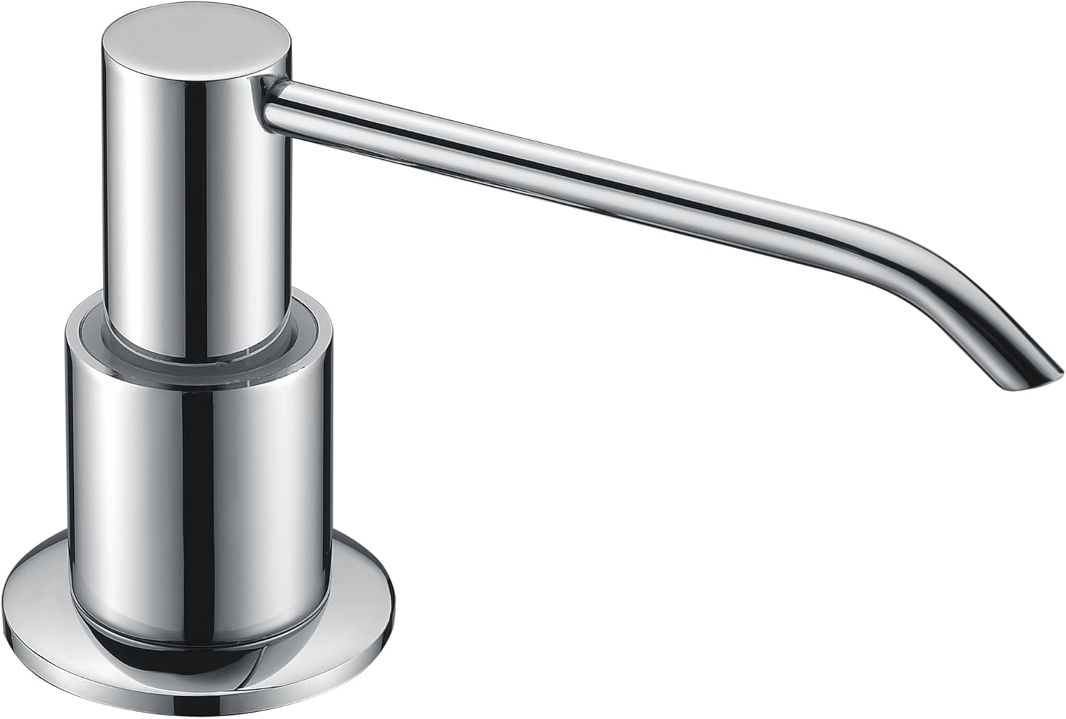 Avola Bathroom Kitchen Sink Soap Dispenser, Solid Brass Soap Dispenser Chrome Finish