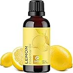 Pure Lemon Essential Oil - Invigorating Lemon Oil for Diffuser Aromatherapy Cleaning & Beauty DIYs for Hair Skin & Nails - Premium Grade Vegan Non-GMO in Glass Bottle for Aromatherapy & Wellness