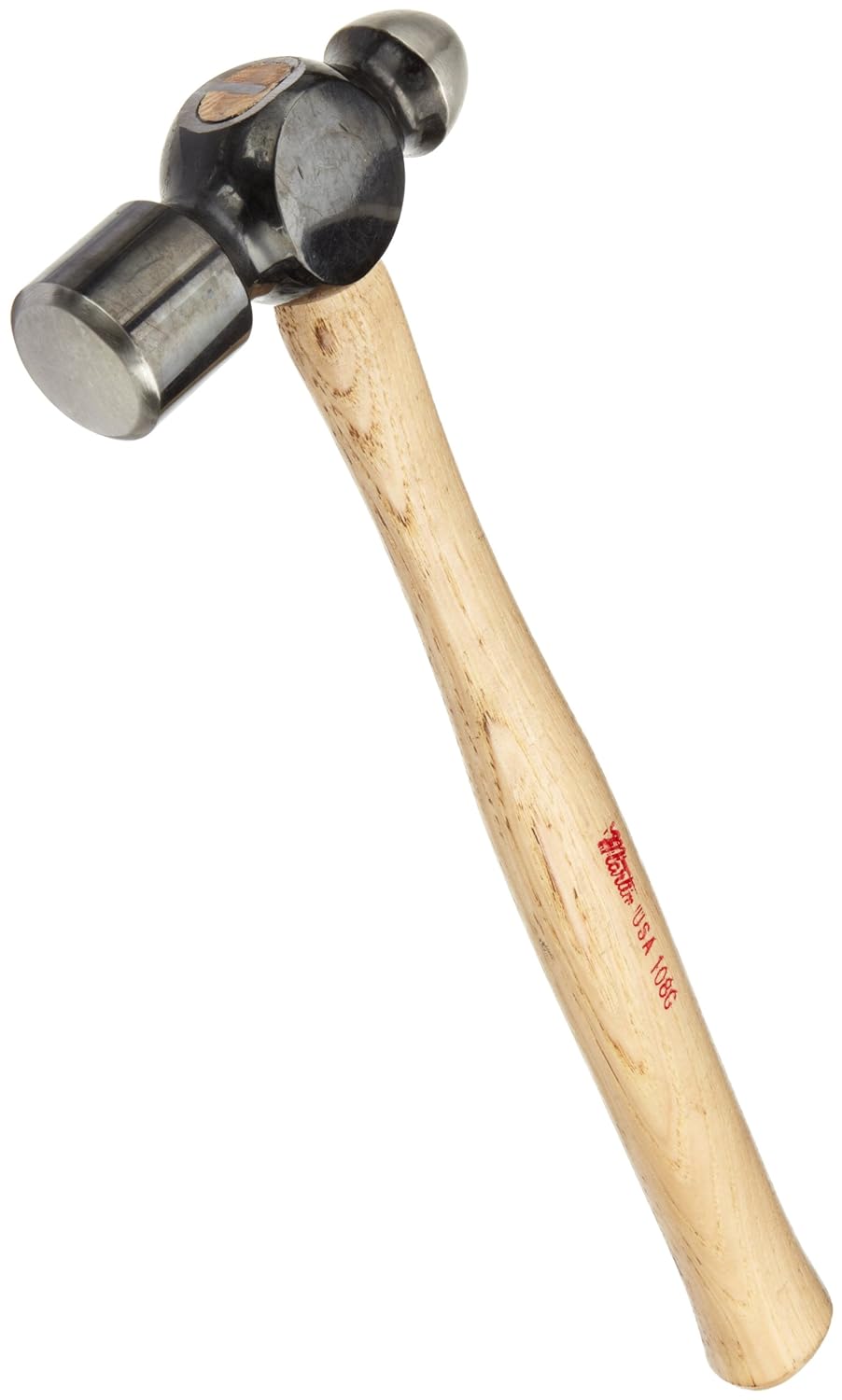 Martin 108G G Series Alloy Steel 2lbs Standard Ball Peen Hammer with Wood Handle, 15-1/4" Overall Length