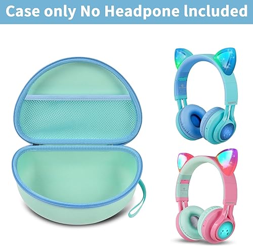 Vista 46 de Funda para auriculares Riwbox CT-7 rosa/para Jack CT-7S Cat Green 0.138 in/para iClever IC-HS01/Picun/para FosPower Bluetooth inalámbrico sobre