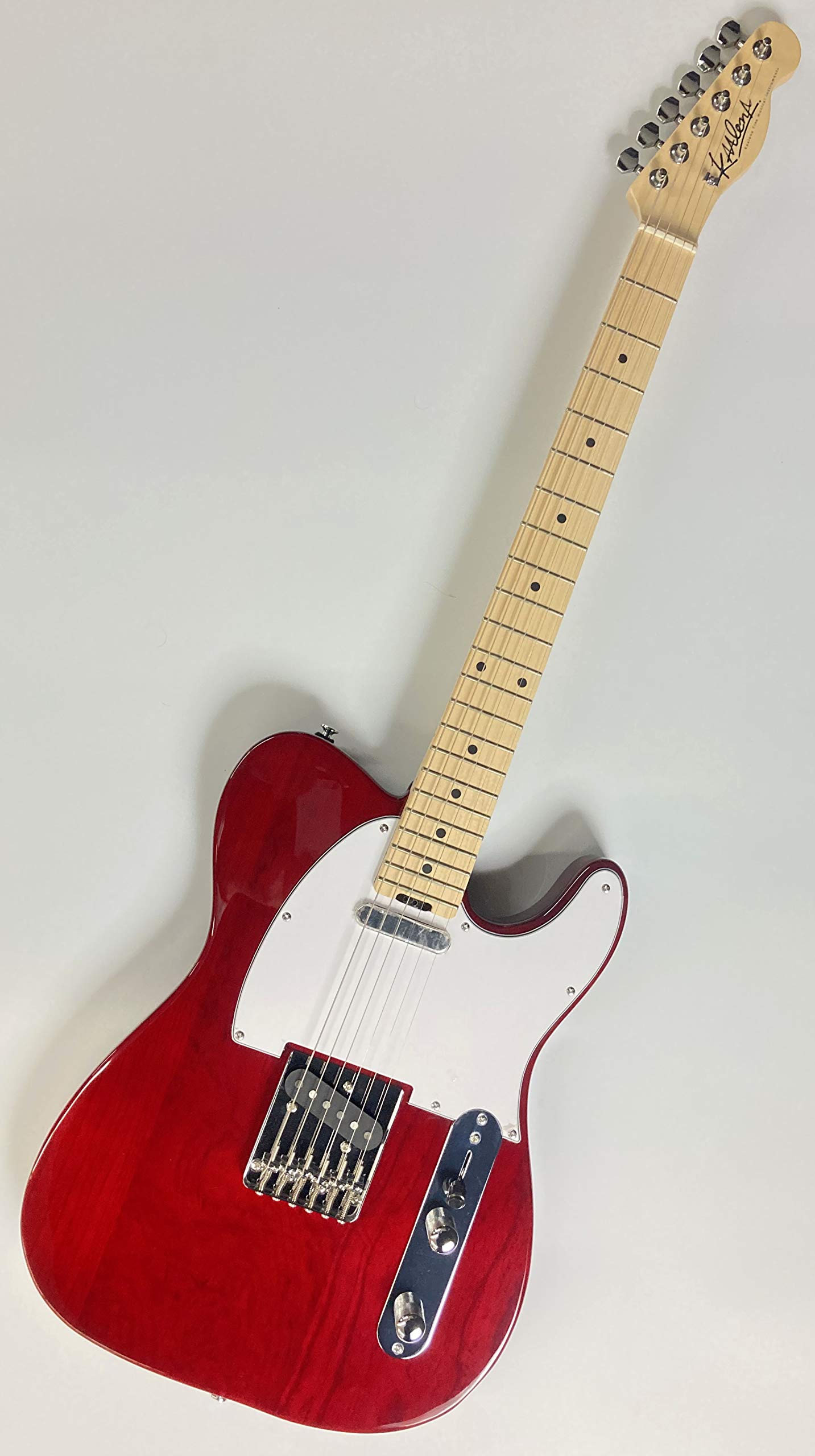 Amazon | Kaalena KA-TE/M See Thru Red エレキギター カーレナ