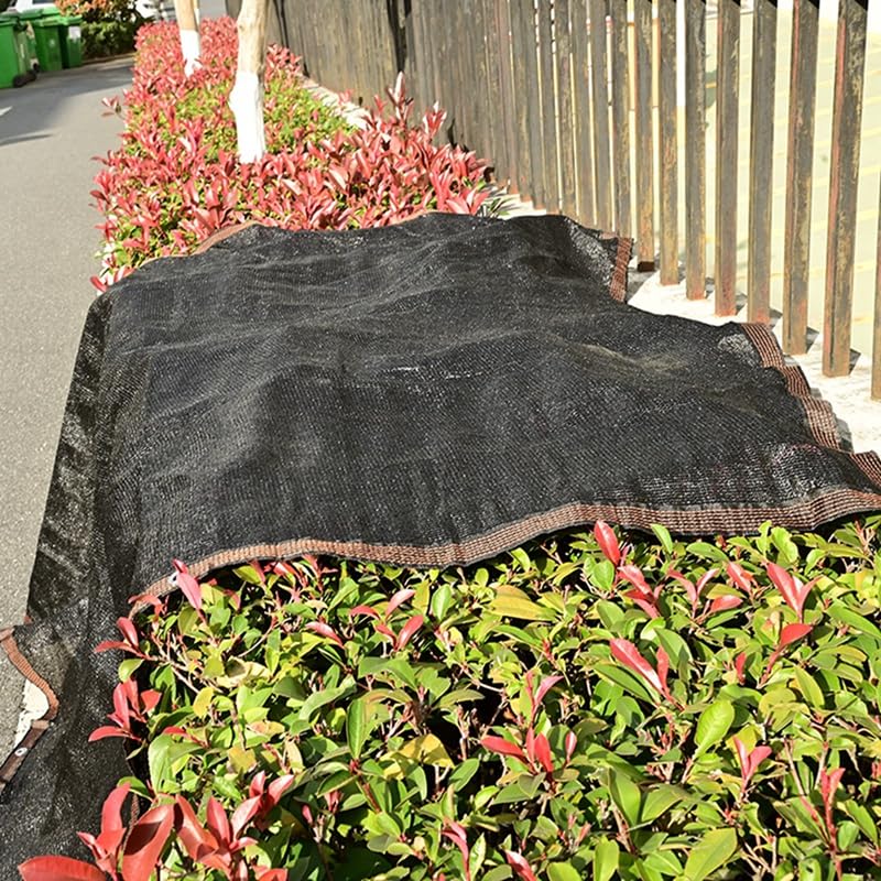 Sonnensegel Schwarzes Schattentuch, Anti-UV-Sonnenschutznetz, Gartenpflanzen-Schattenabdeckung, 6-polige Überdachung for den Außenbereich, Schwimmbad-Pergola mit Ösen-Clip für Terrasse Camping(3x5M)
