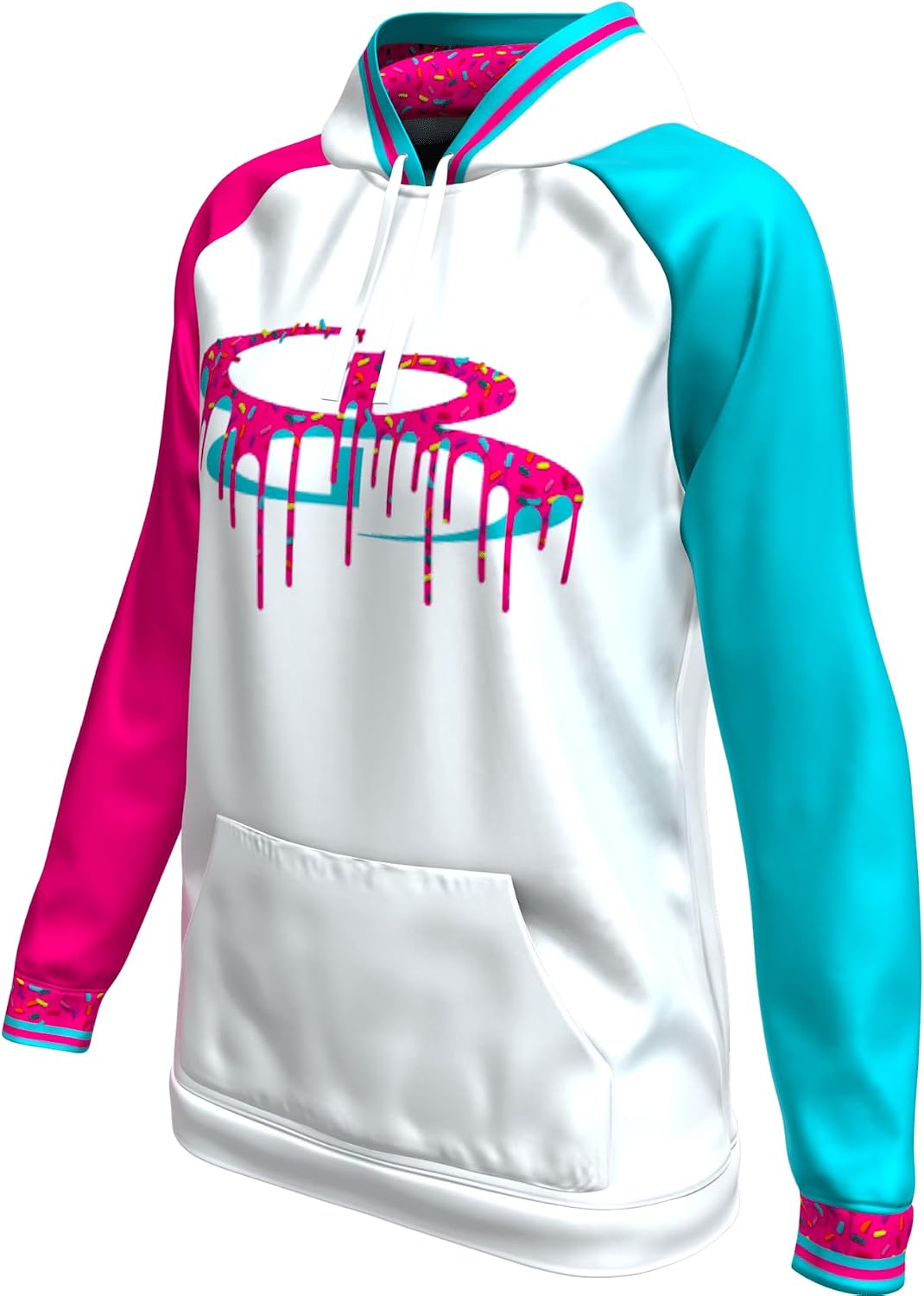Boombah Women's Supreme Tech Fleece Hoodie, Athletic Hoodie, Soft Interior, Lightweight Warmth - Sprinkle Explosion