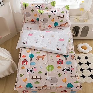 qjmiaofang Kids Comforter Set Twin Zipper Bedding for Boys Girls Farmhouse Bedding Zip Up