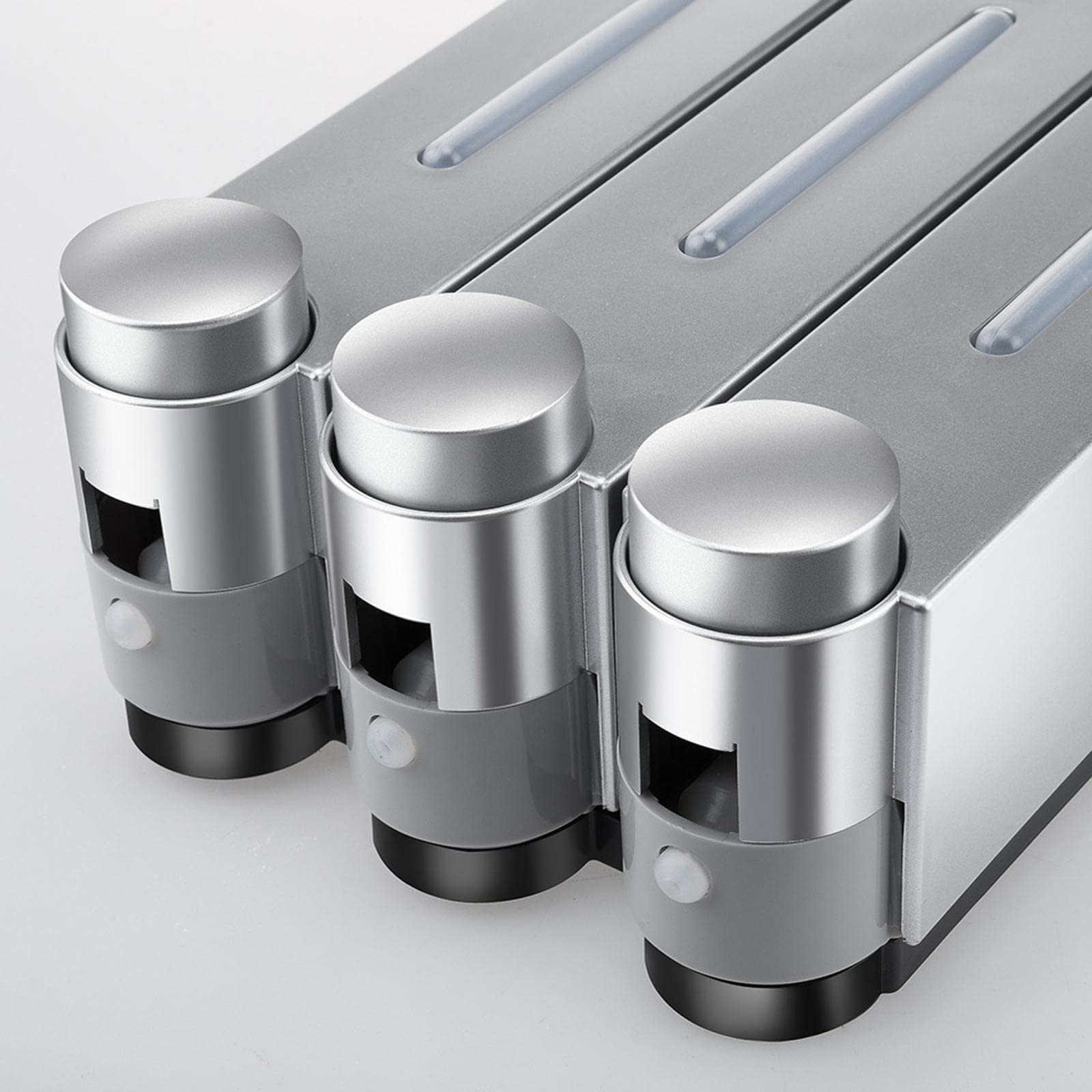 Handseifenspender Zur Wandmontage, Spender, Pumpenflasche, Tropfverschluss, Triple Silber