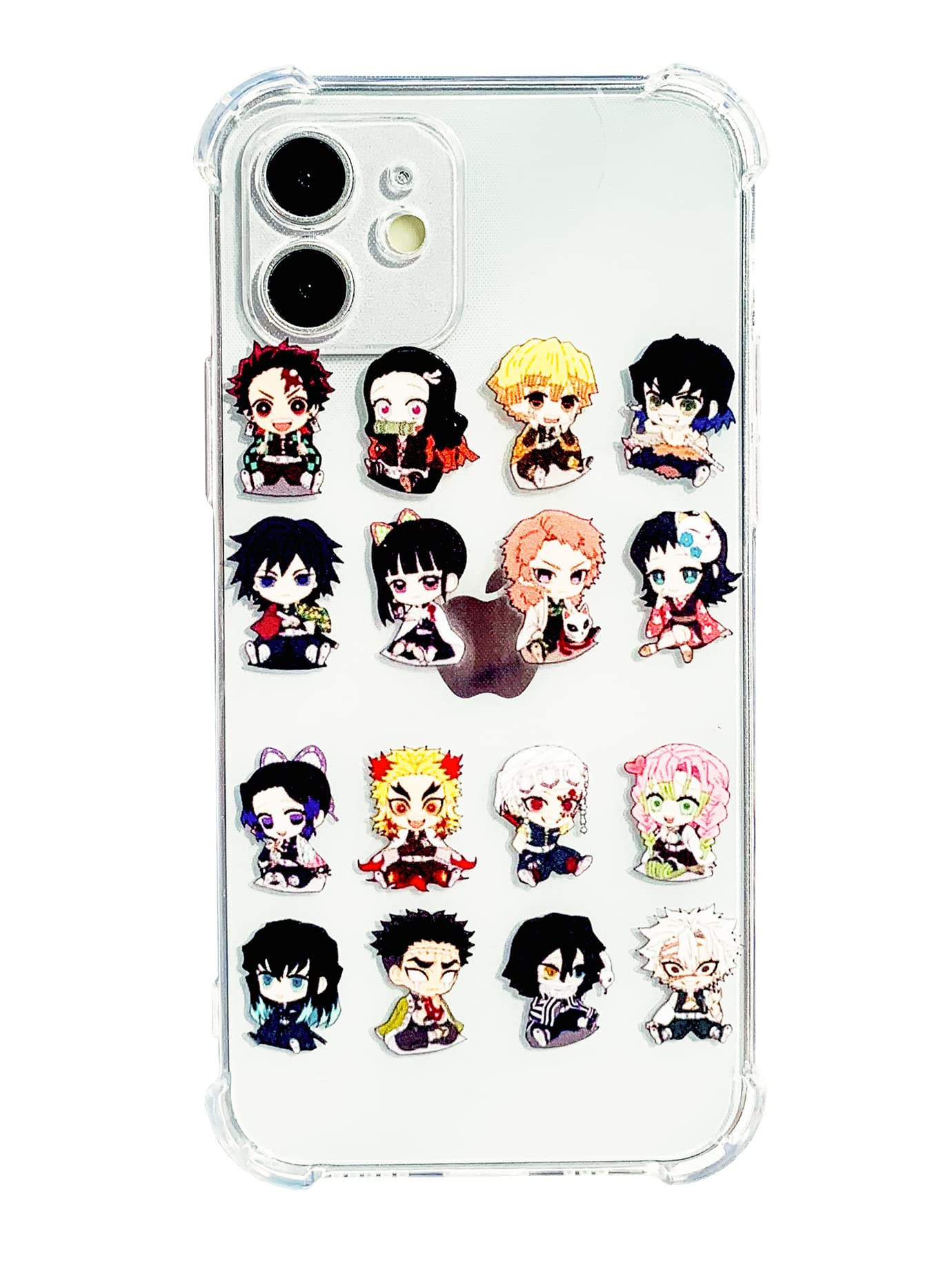 Clear Cute Anime Design Soft Shockproof Protective Slim Cases for Boys Girls Teens Men and Women,Compatible with iPhone 12 Case(16P)