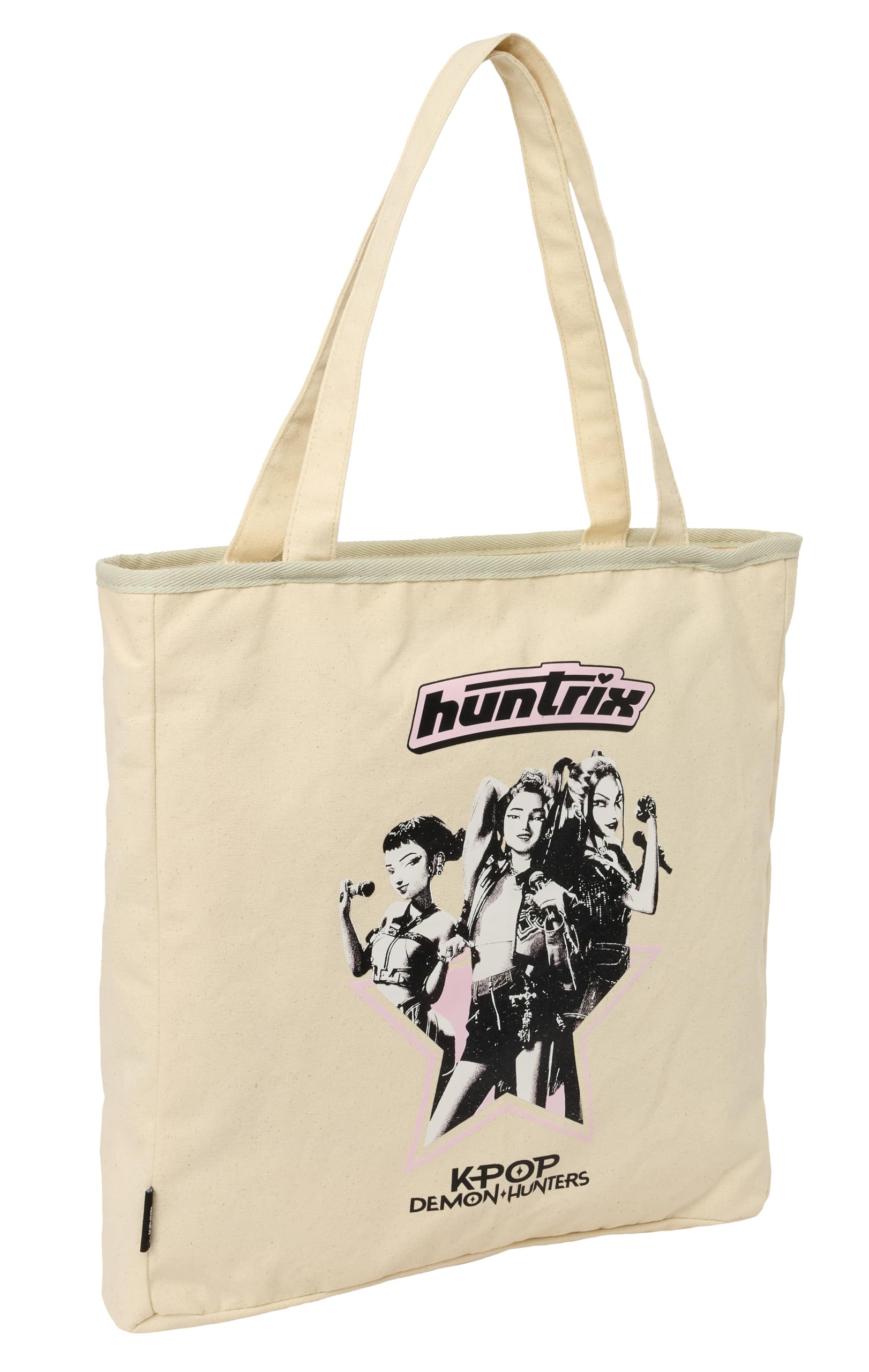 K-POP Demon Hunters - STAR - Tote Bag with Zipper, Ideal for Children, Comfortable and Versatile, Resistance, 36 x 6.5 x 38 cm