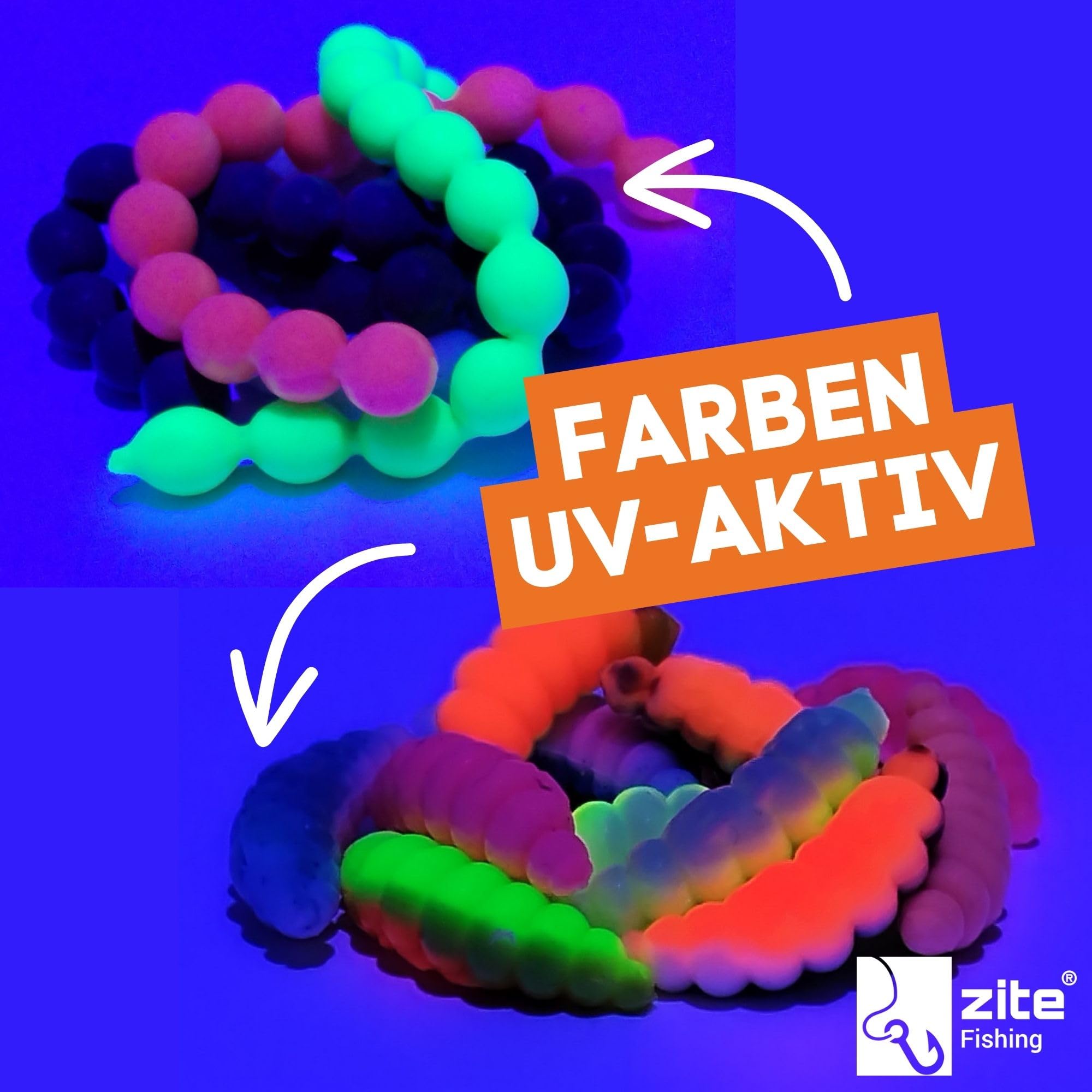 Zite Fishing Forellenköder Auftreibend XXL Set | Floating Forellen Angelköder | Troutmallows, Mighty Mag, Forellenteig, Bubbly Beads | Inklusive Bodentaster, Vorfachhaken & Mehr für Forellensee