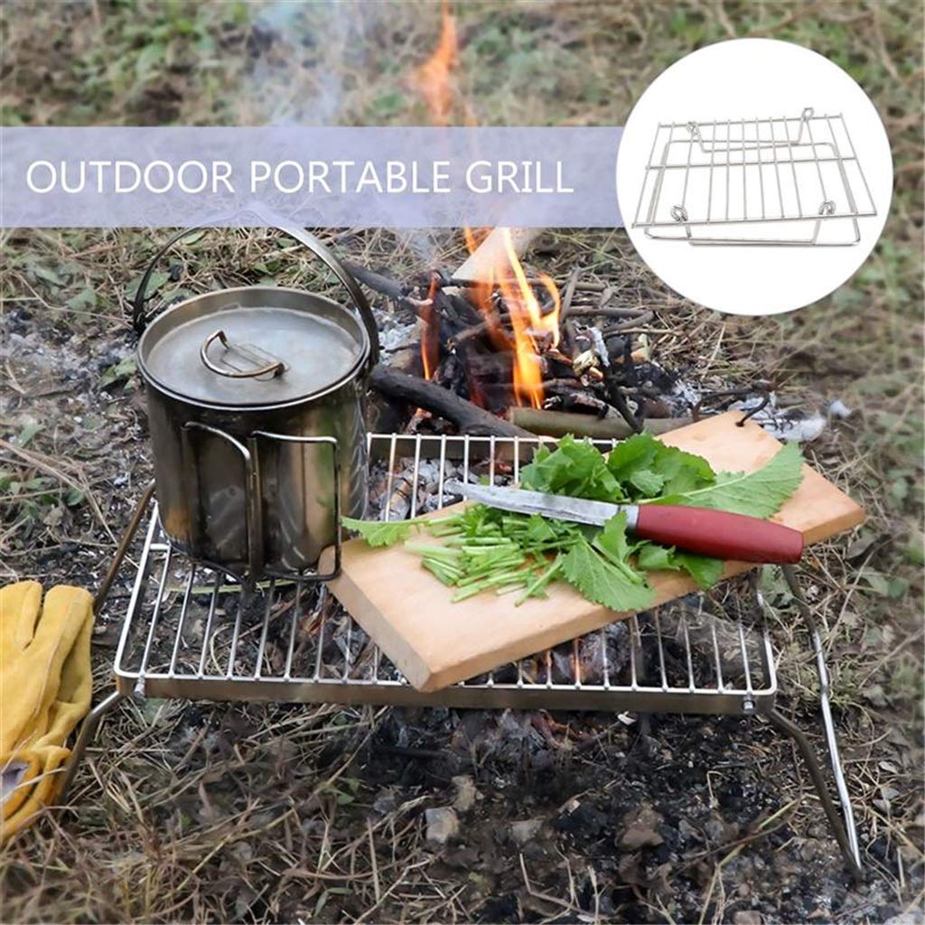 Zewnętrzna kuchenka kempingowa Stojaki do pieczenia ze stali nierdzewnej Grill Narzędzie do grillowania Ruszt do gotowania