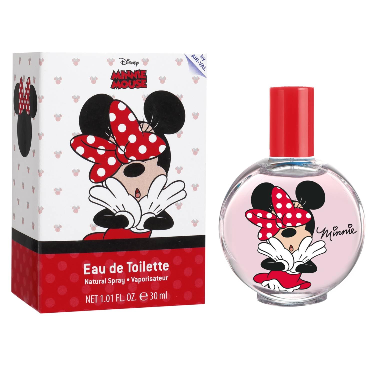 Disney Minnie Mouse Children Eau de Toilette Natural Perfume Spray, Vegan and Dermatologically tested EDT Spray for Kids - Safe Daily Fragrance Gift, 30ml