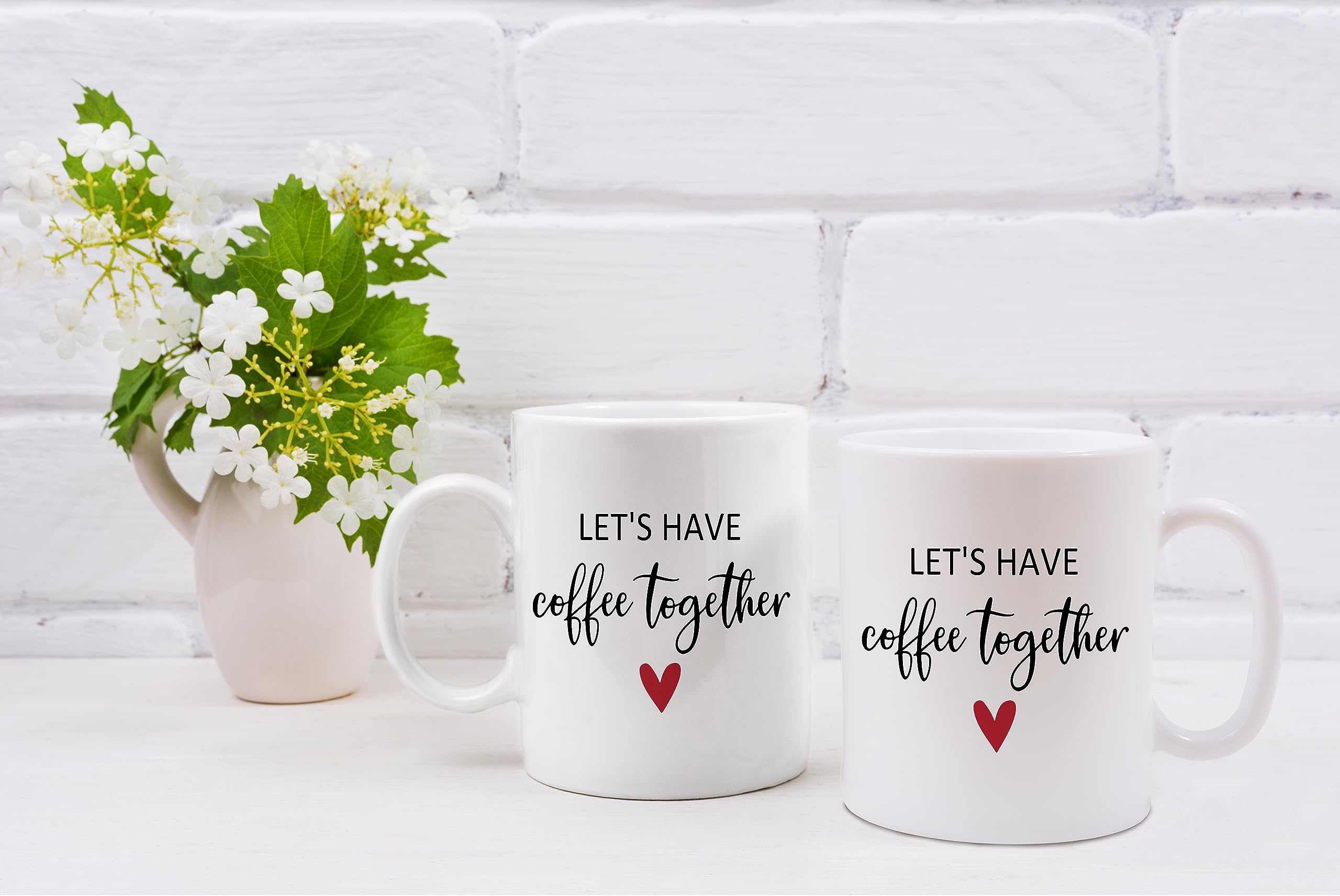 QASHWEY Becher-Set 008LD-Mkb – Keramik, 325 Ml Fassungsvermögen, Ideal Für Kaffee, Tee Oder Geschenk