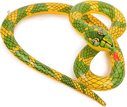 Inflatable Fake Snake Inflatable python For April Fools Day Easter Halloween Cosplay Party Favour Gold