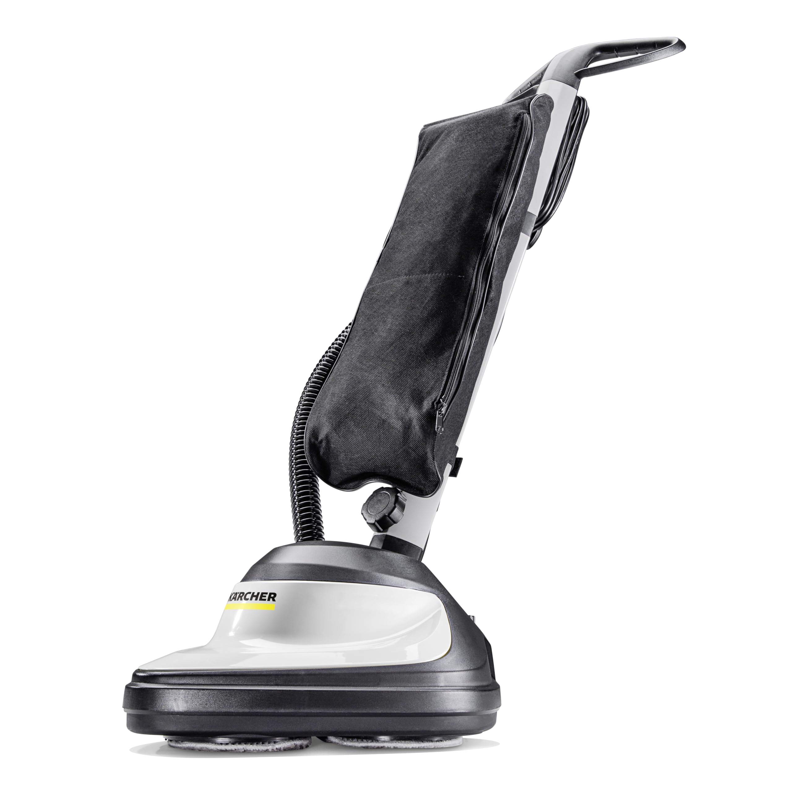 Kärcher Aspiro Cireuse FP 303, Aspiration Pour le Lustrage des Sols Durs, Vitesse de Rotation : 1 000 tr/min, Puissance : 600 W, Largeur de Nettoyage : 29 cm, Avec Pads de Lustrage et Sac Filtrant