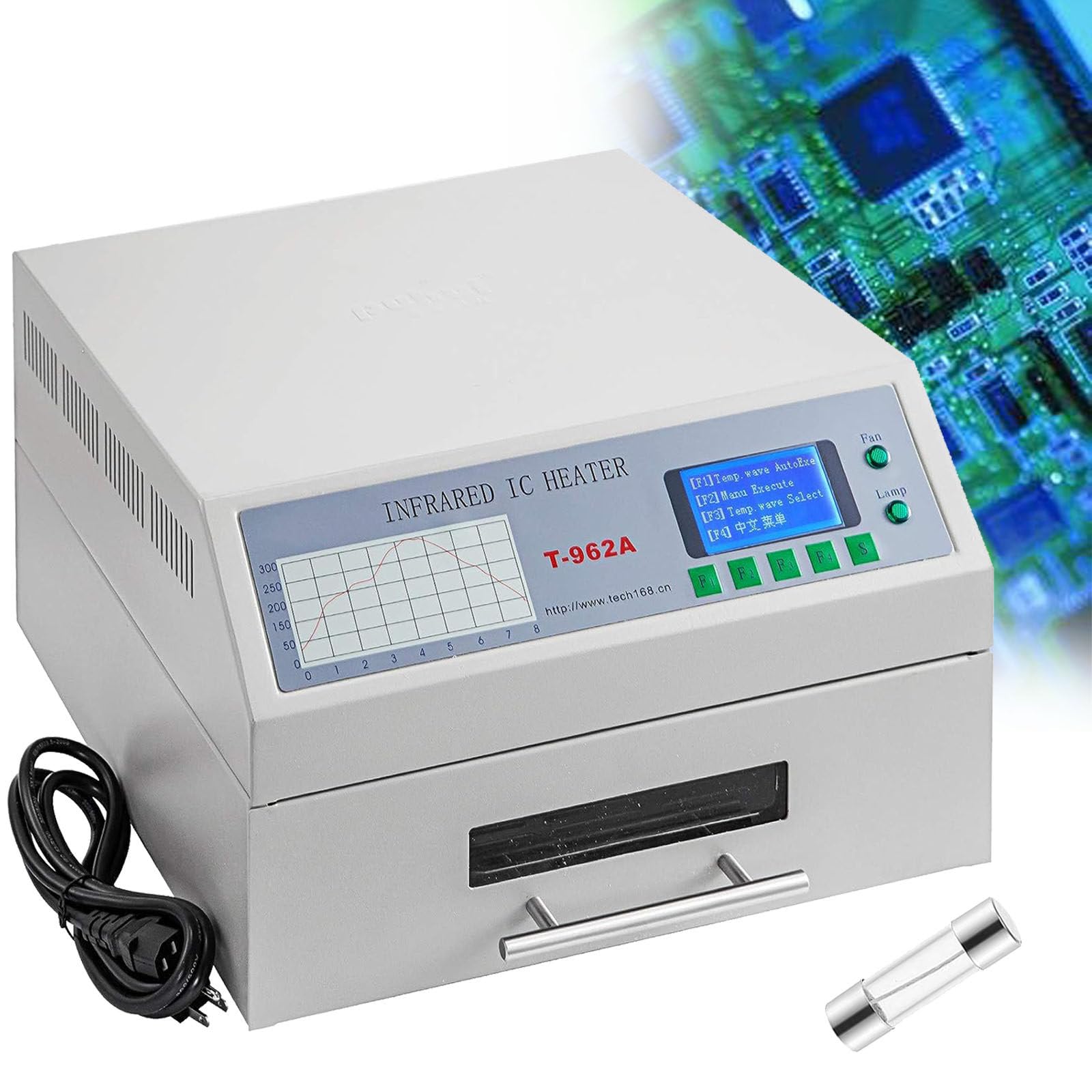 Amazon.co.jp: 赤外線加熱＆熱風循環リフロー炉T962/T962A、PCB SMT 