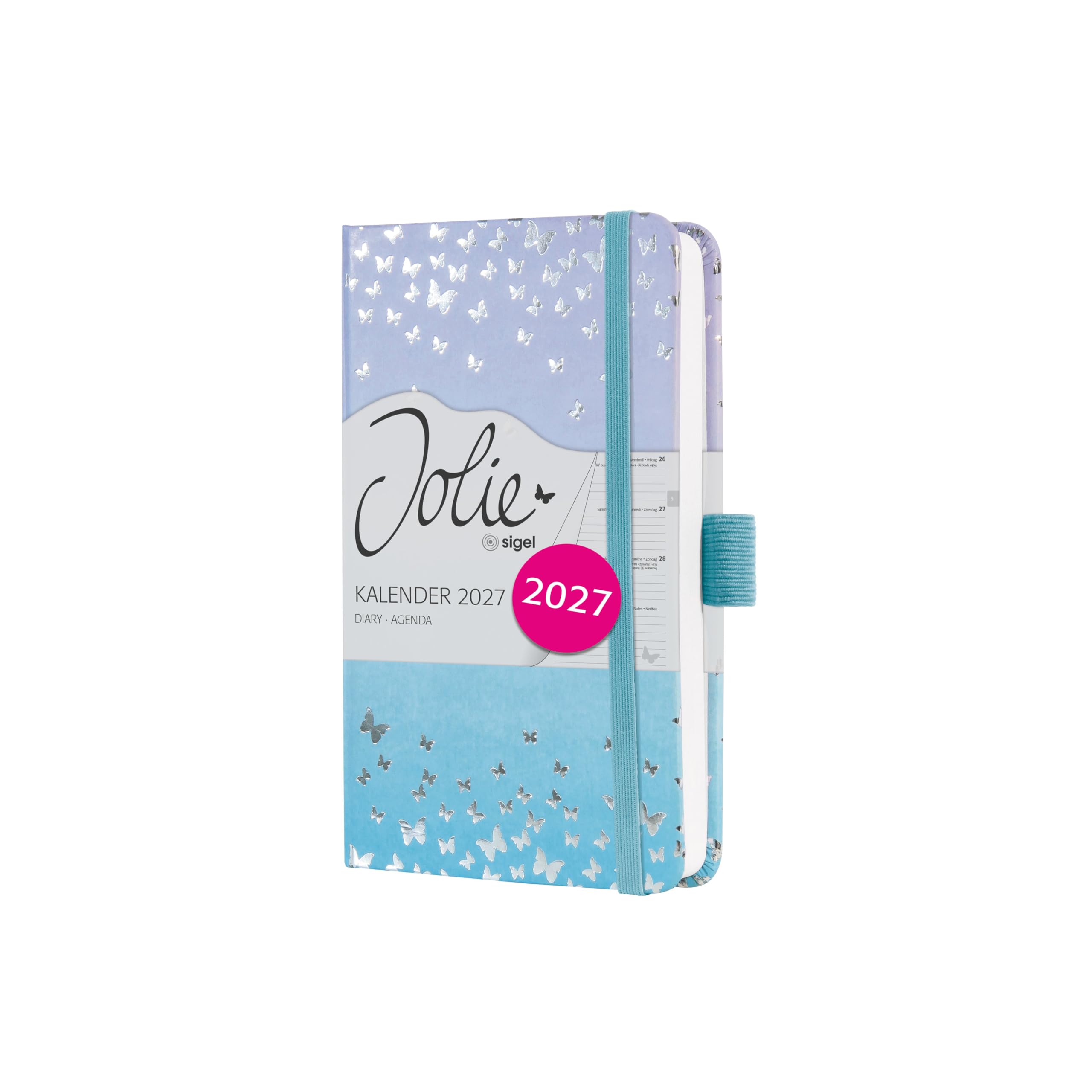 SIGEL Jolie 2027 weekly planner A6, hard cover