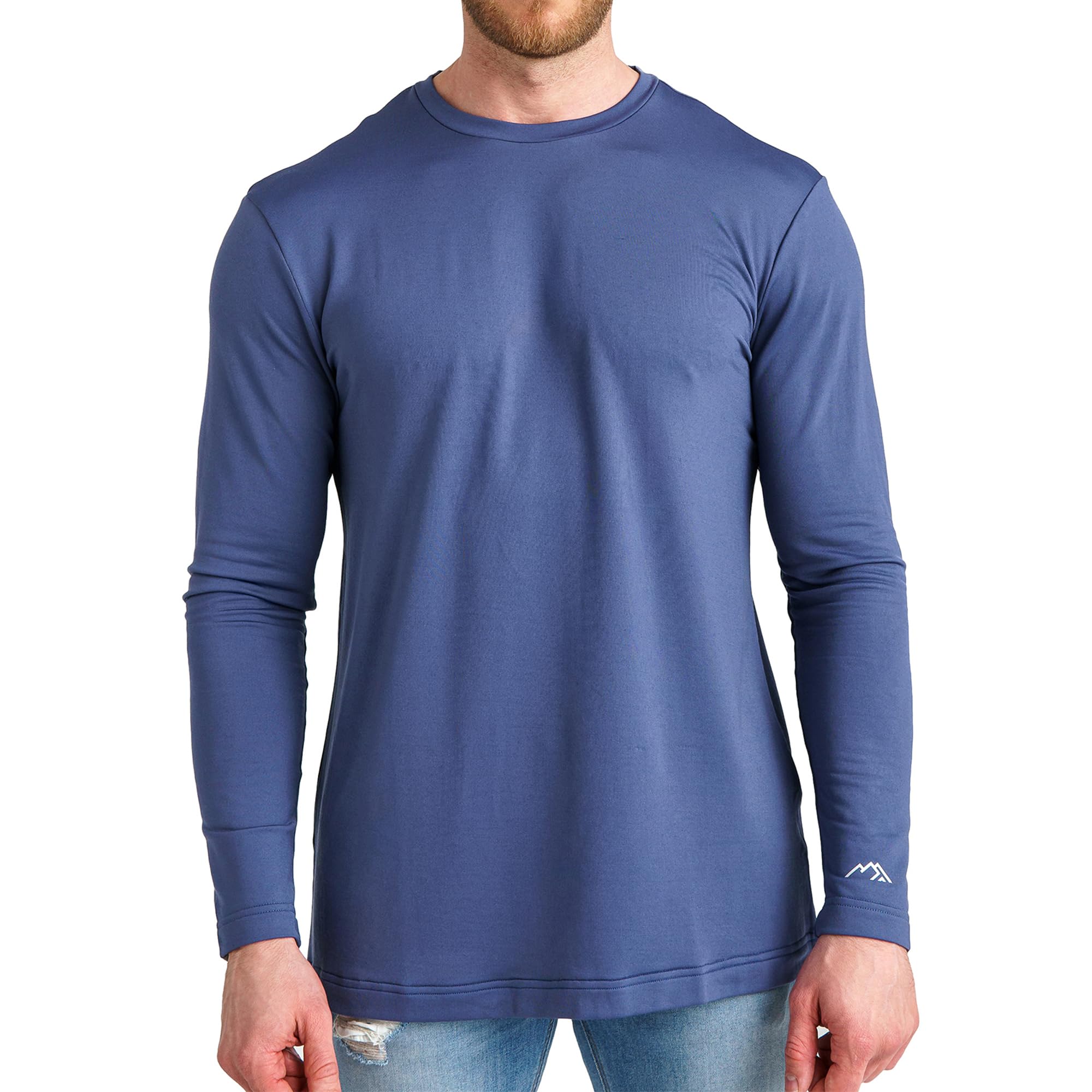 Merino Wool Base Layer Mens - 100% Merino Wool Shirts for Men Thermal Underwear Long Sleeve T-Shirt for Hiking Hunting