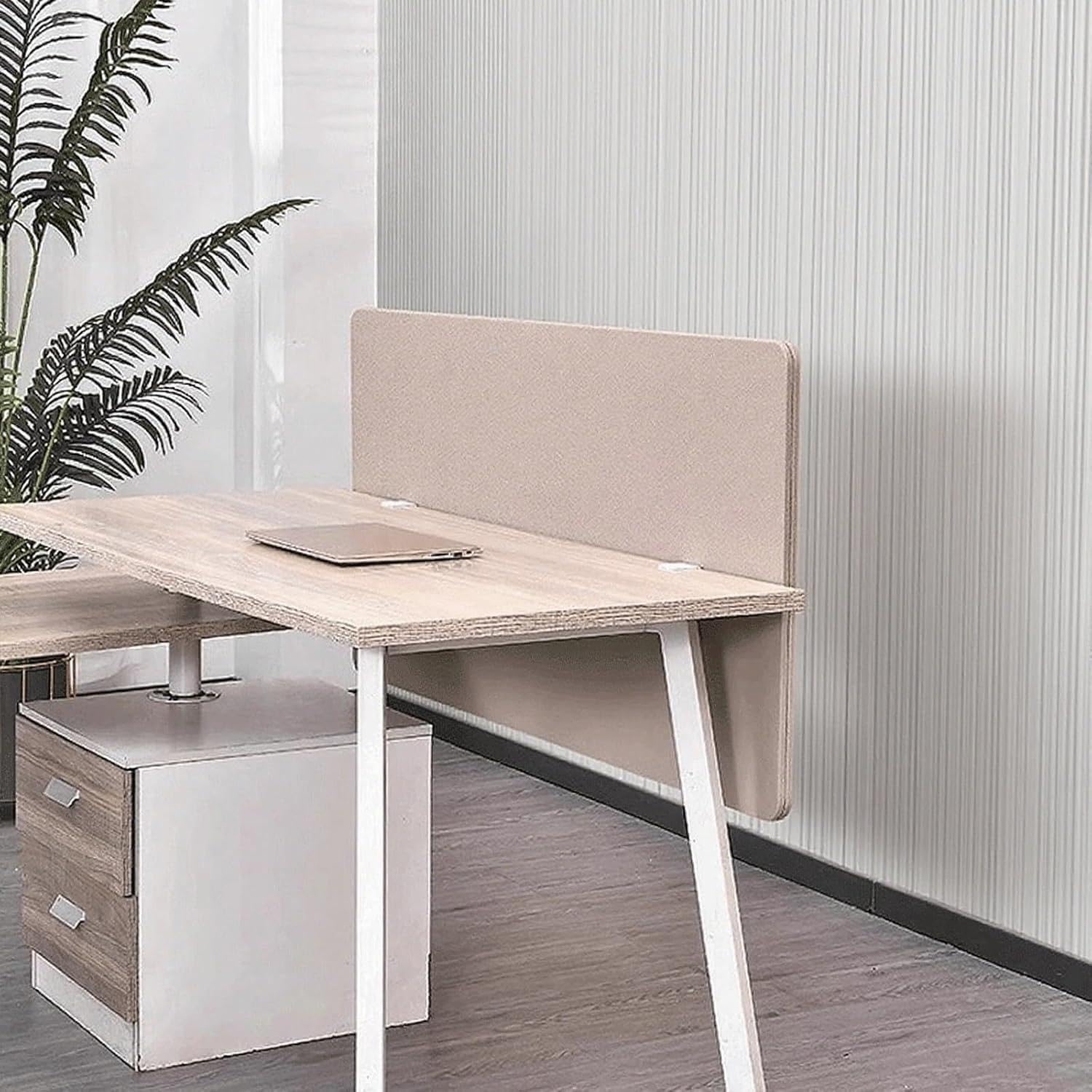 Panneau d'intimité insonorisé de 60 cm avec pinces amovibles pour bureau 100-120 cm