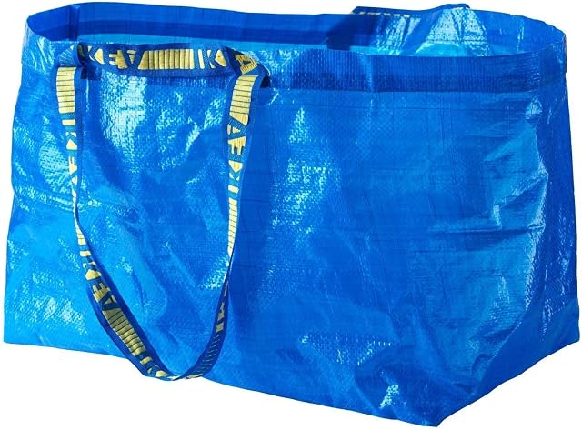 FRAKTA BLUE LARGE SHOPPING, LAUNDRY BAG SET OF 6