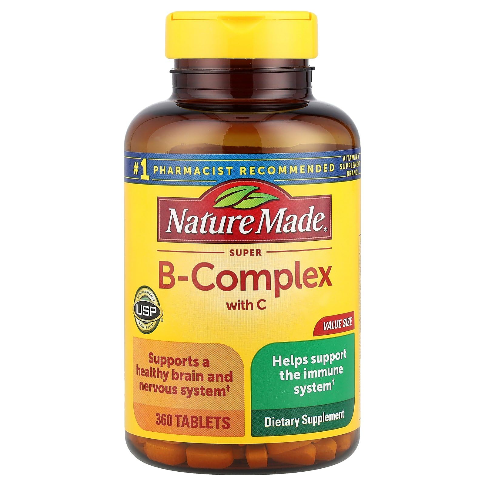 Super-B Complex with Vitamin C 360 Tablets