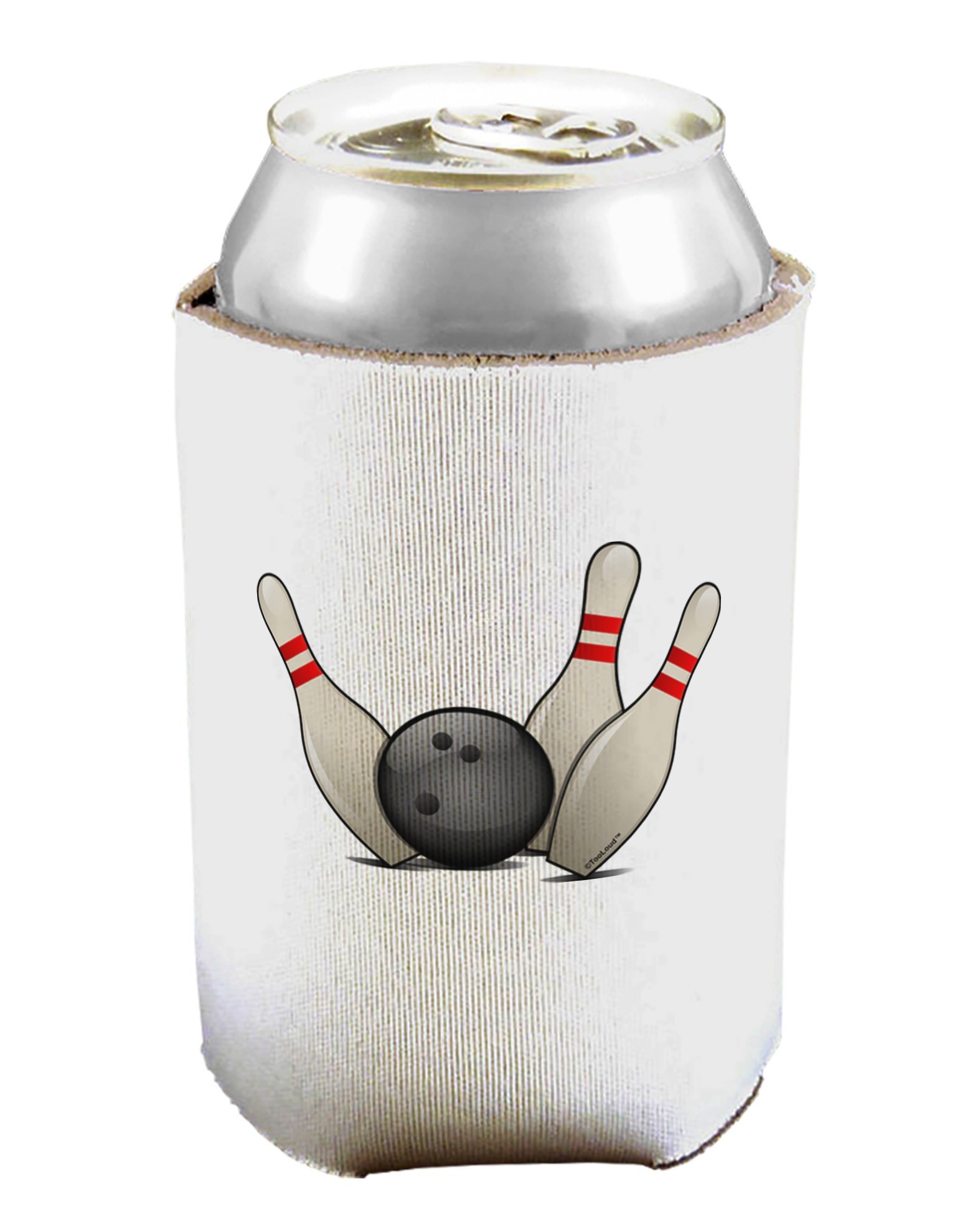 TOOLOUDBowling Ball with Pins Can/Bottle Insulator Cooler - 2 PACK