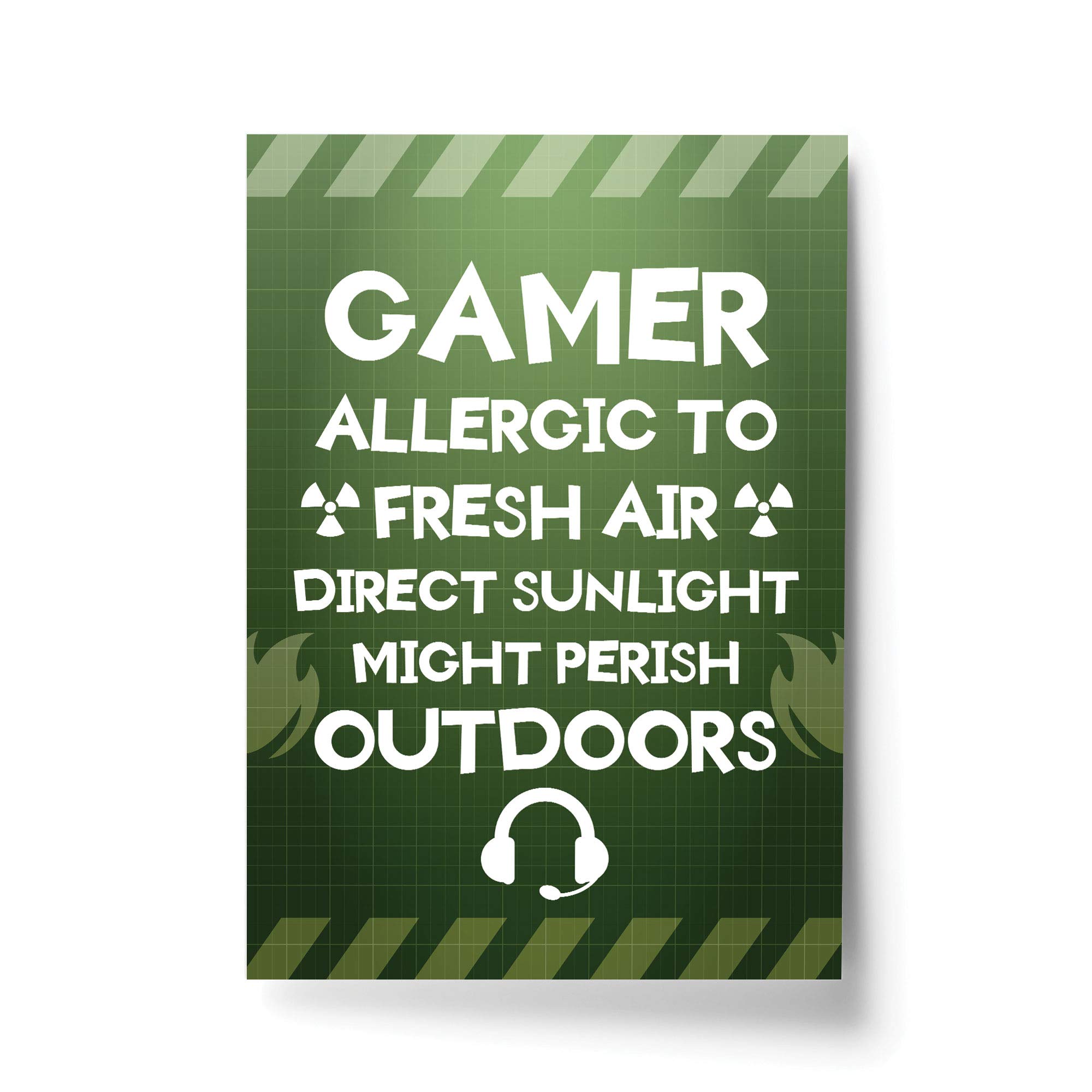 Funny Gamer Gift For Gaming Lover Boys Bedroom Wall Art Man Cave Sign Gift For Son Brother