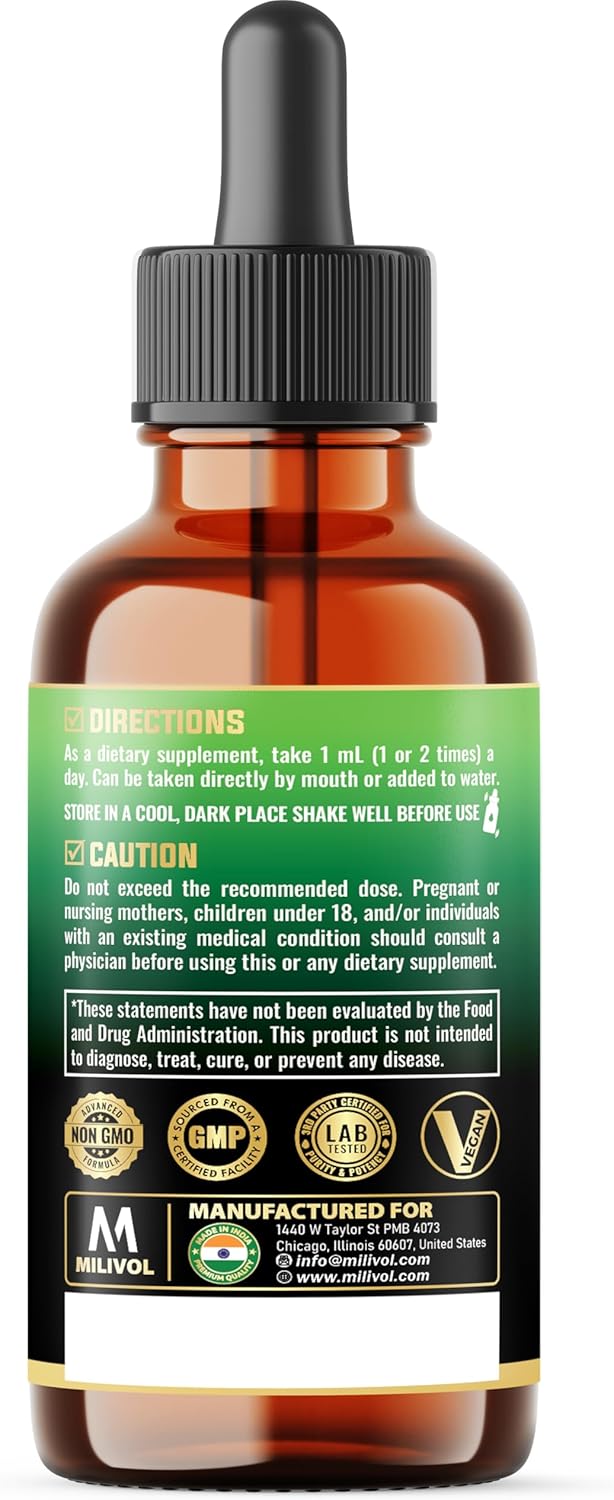 Wormwood Liquid Drops - Wormwood Extract Tincture with Black Walnut, Whole Cloves & 8 More Herbs - 2 Fl Oz for 60 Days Supply - Image 9