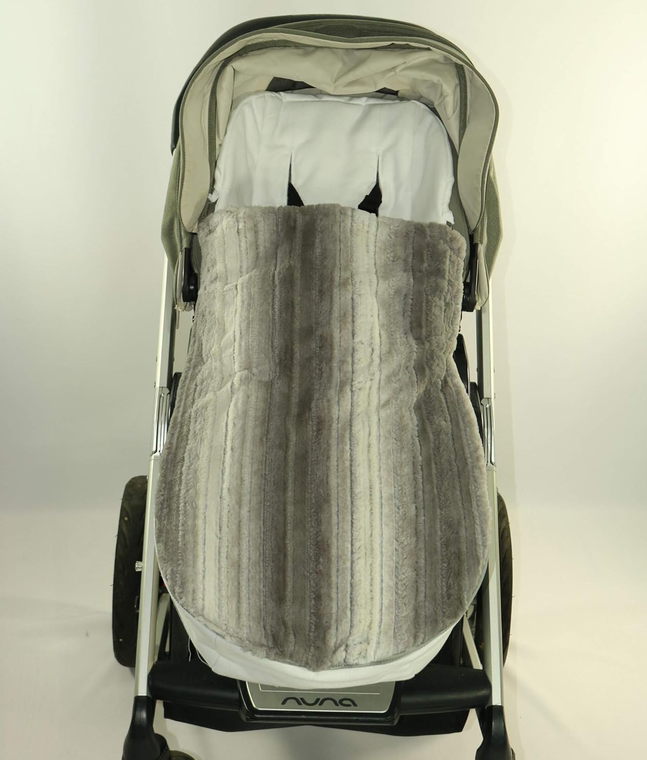 Foot muff, Warm Cozy Winter Stroller Toddler Baby Bunting (White)