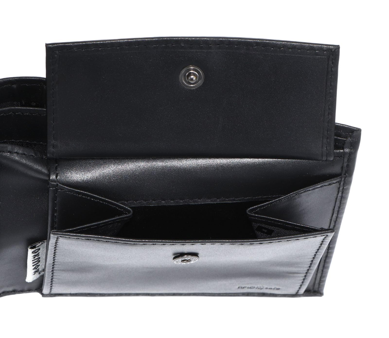 Oxmox Leder Geldbörse Leather RFID Protect Querscheinbörse Freedom Cross Embossed Black schwarz
