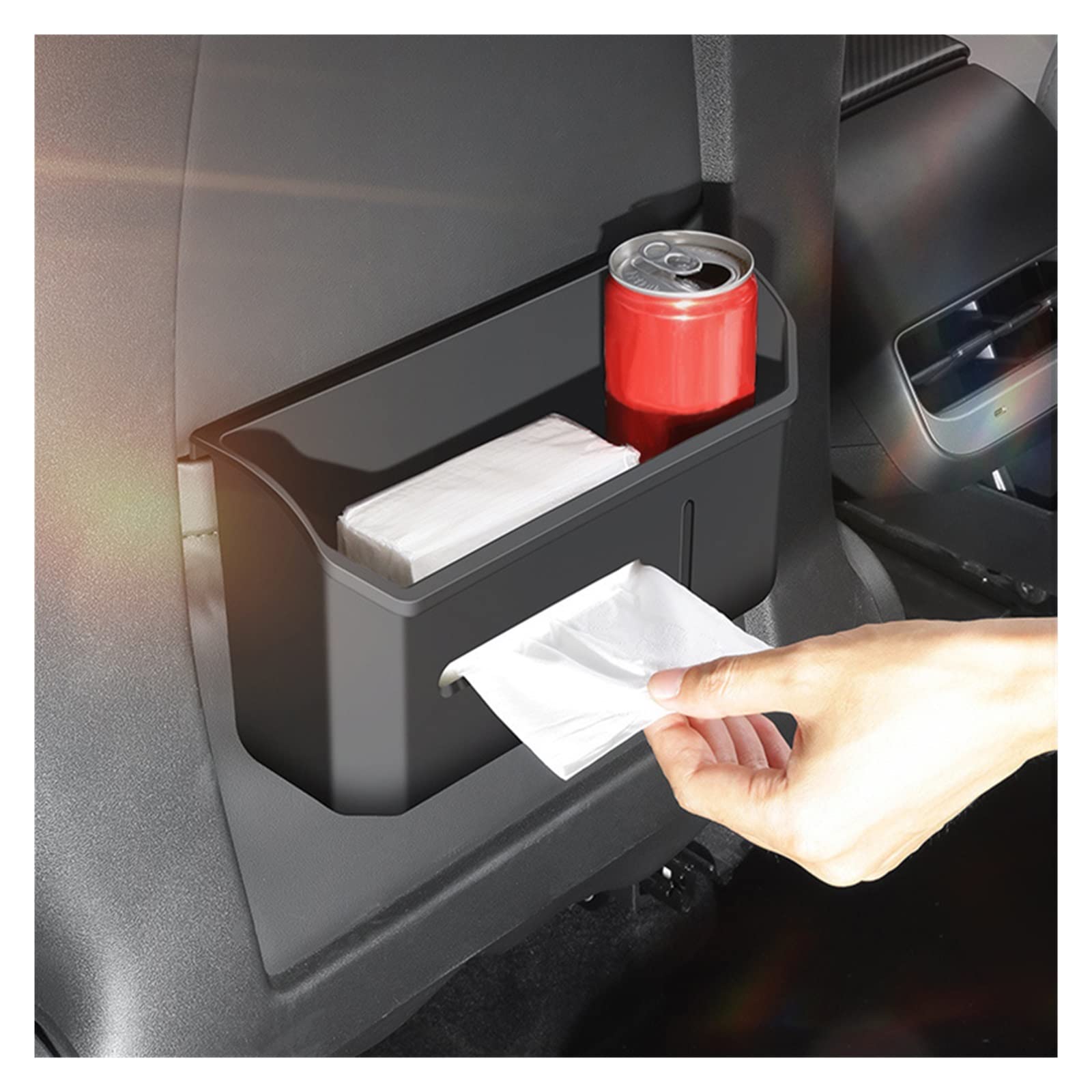 Armlehnen Auto Sitz Zurück Lagerung Box Papierkorb Für Tesla Modell 3/Y TPE Organizer Tasche Container Verstauen Aufräumen Innen Zubehör