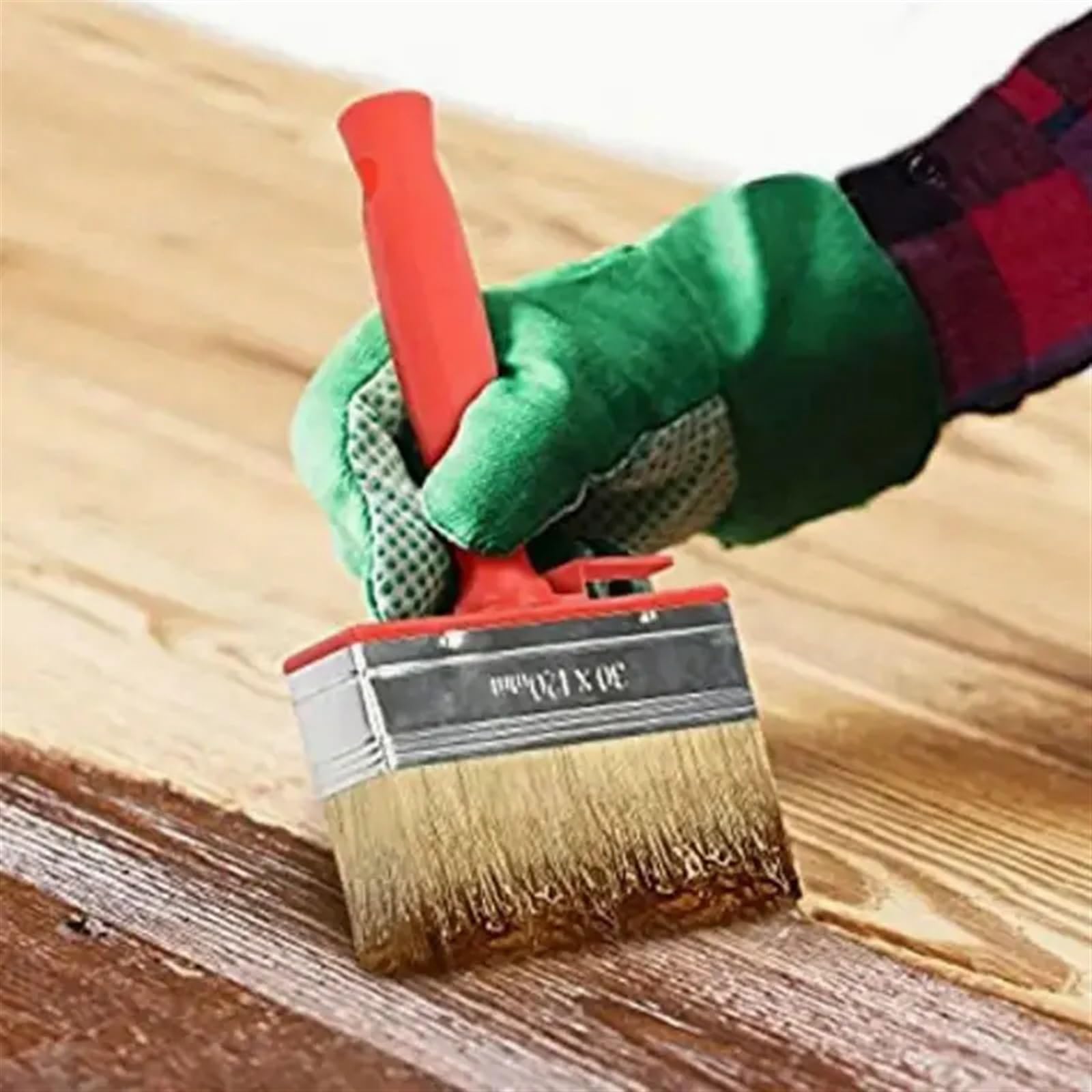 Pinceau Professionnel, Outil de brossage de Mur de décoration de Cheveux Longs de revêtement en Plastique Industriel Facile à Nettoyer(150mm,1pc)