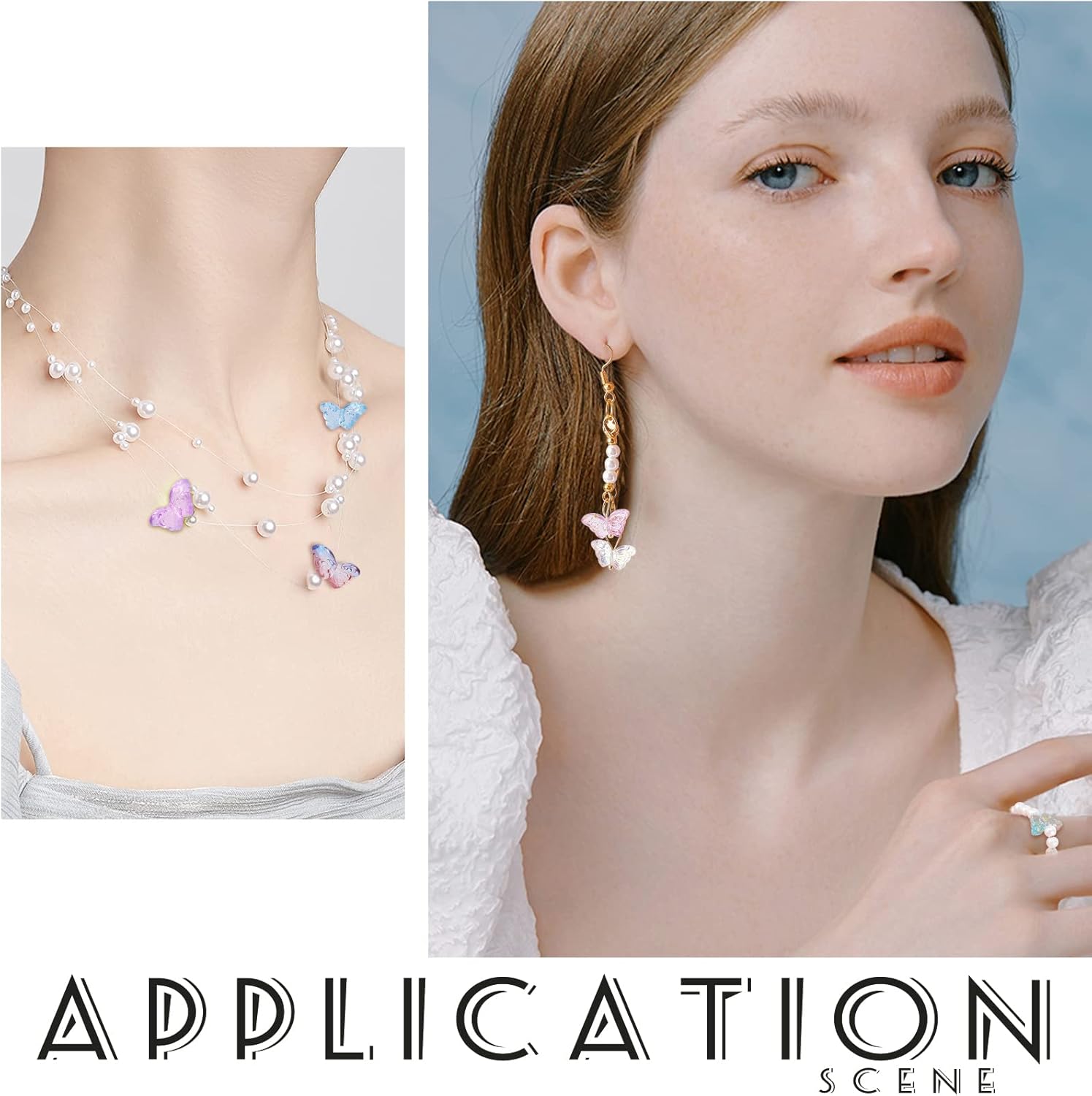 PandaHall 200 Pcs Crystal Butterfly Beads, 10 Colors Glass Transparent Butterfly Bead Charm Spray Painted Glass Beads for DIY Bracelets Necklace Jewelry Making Supplies - Image 4