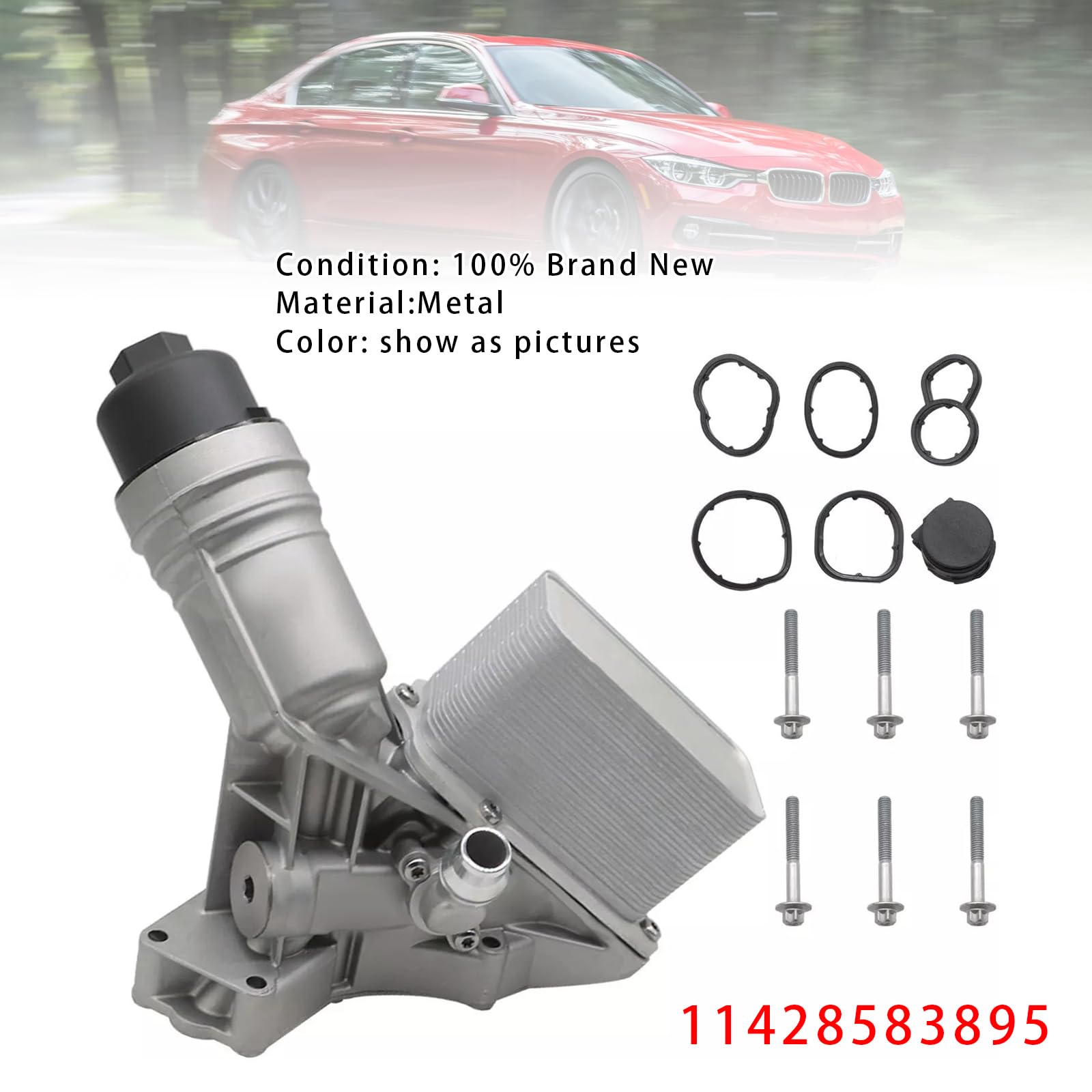 MAD HORNETS Oil Cooler Filter Housing 11428583895 Passend für BMW B58 340i 440i 540i 740i xDrive 3.0L