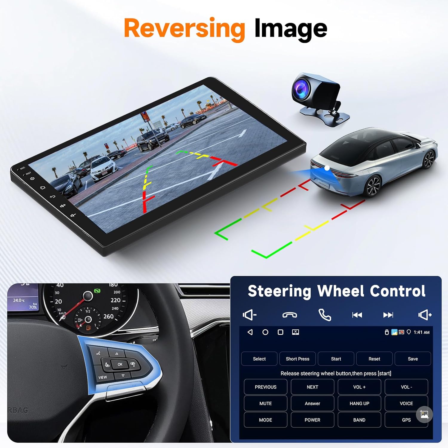 [4G+64G] Car Stereo for Nissan Maxima 2016-2023 with Bluetooth GPS Wireless Carplay Android Auto, Hodozzy 10.1" Touch Screen Radio with WiFi FM/RDS Radio, DSP/USB/SWC, Camera